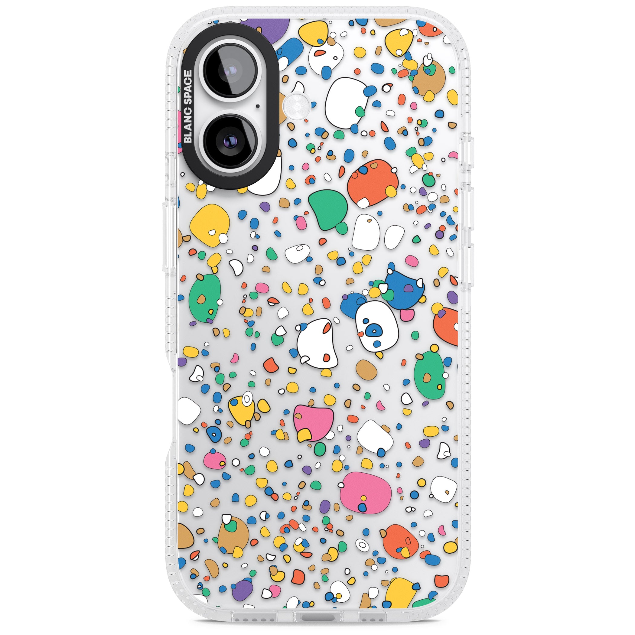 Colourful Confetti Pebbles iPhone 17 Impact Air Clear Phone Case