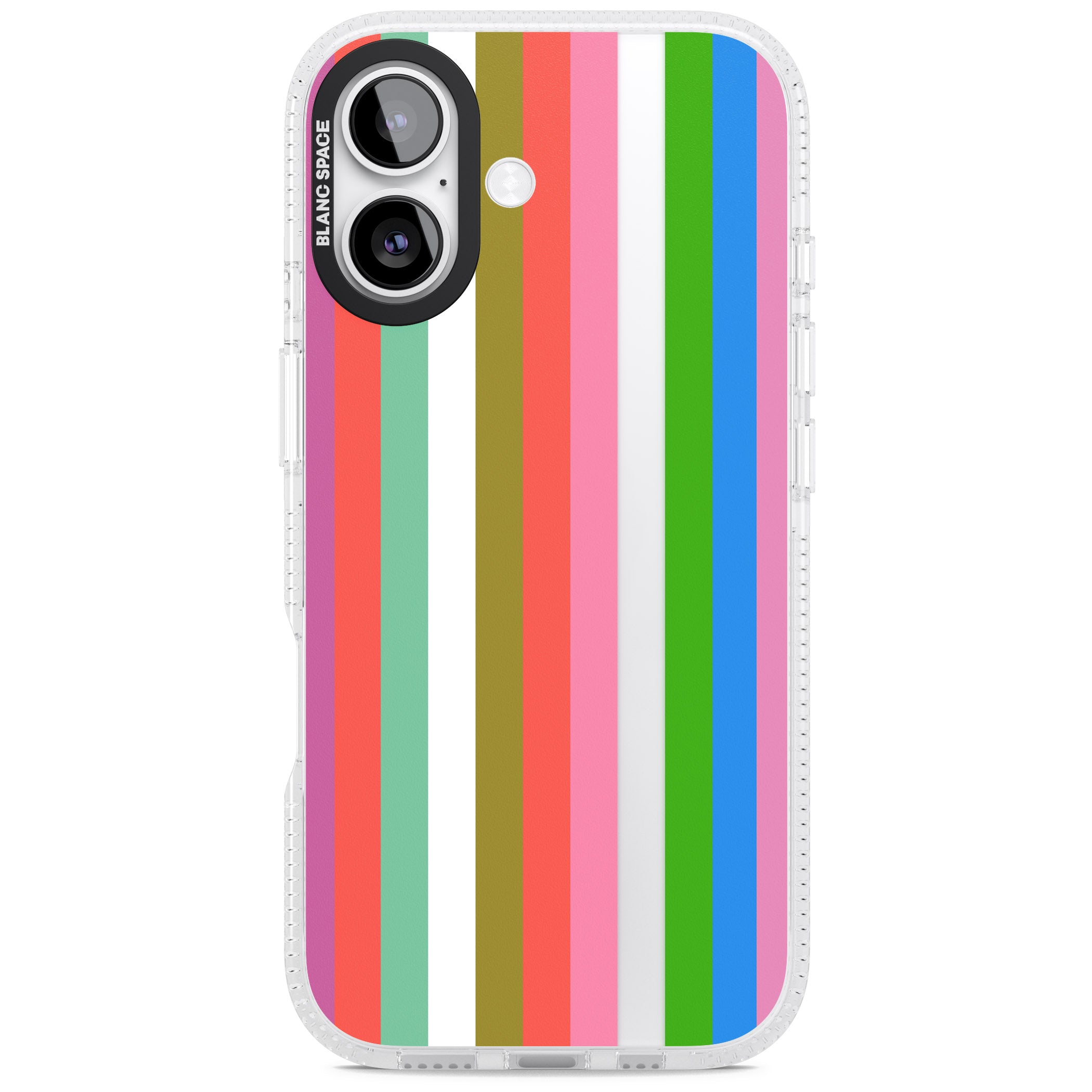 Vibrant Stripes iPhone 17 Impact Air Clear Phone Case