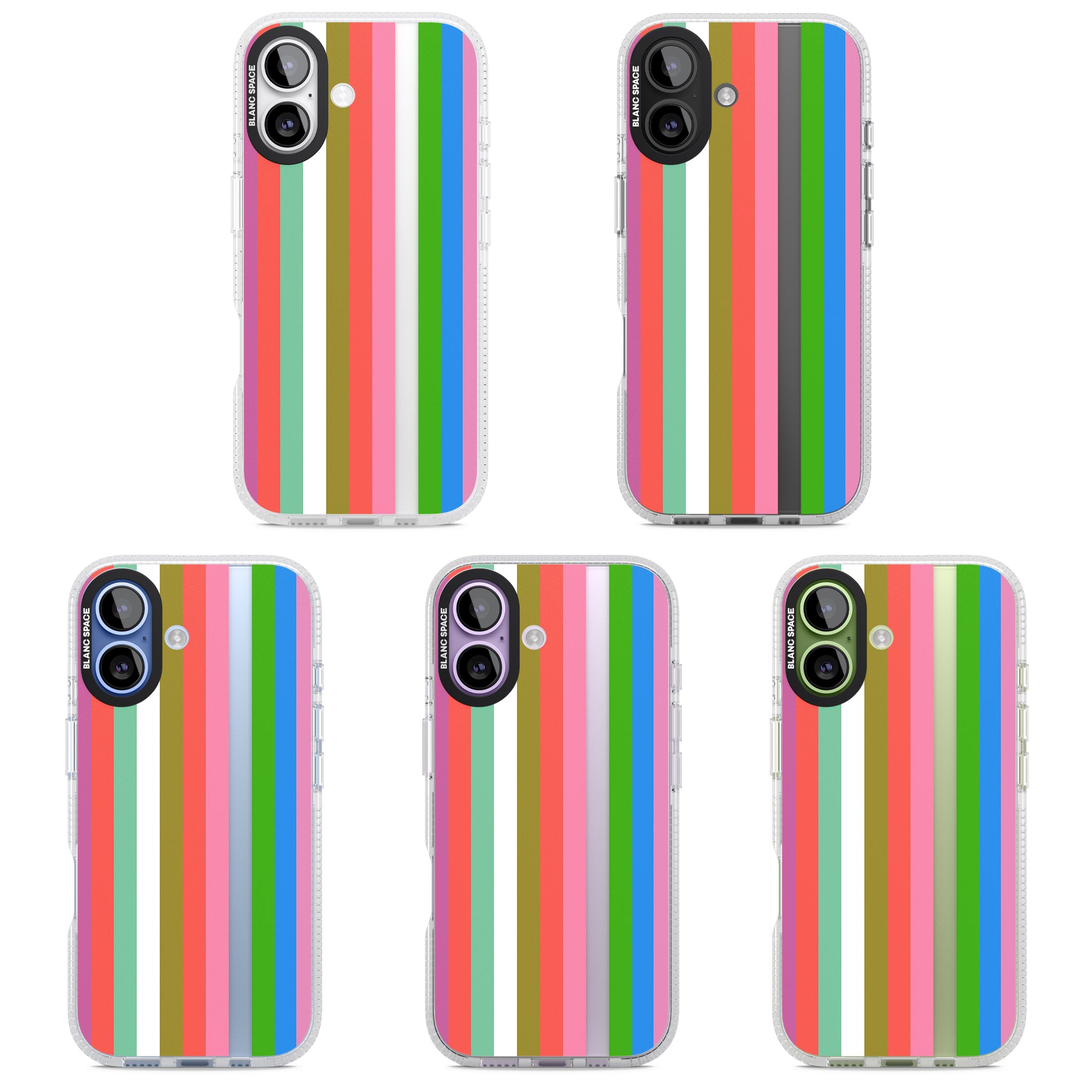 Vibrant Stripes iPhone 17 Impact Air Clear Phone Case APT Impact Protection