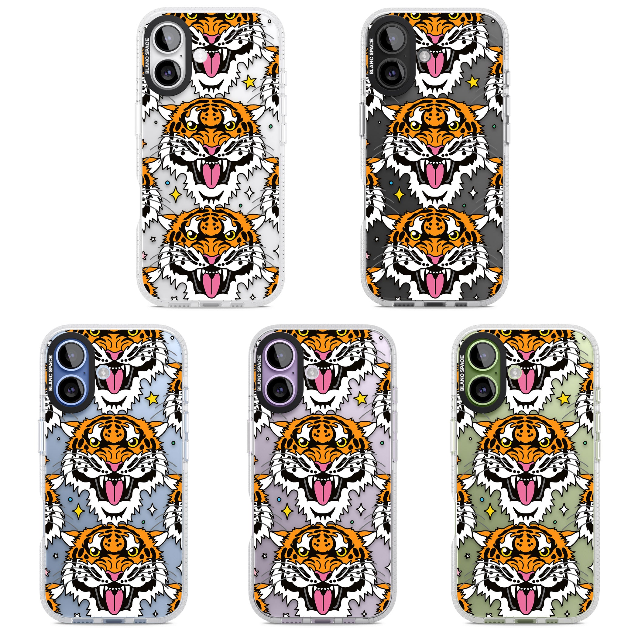 Fierce Jungle Tigers iPhone 17 Impact Air Clear Phone Case APT Impact Protection