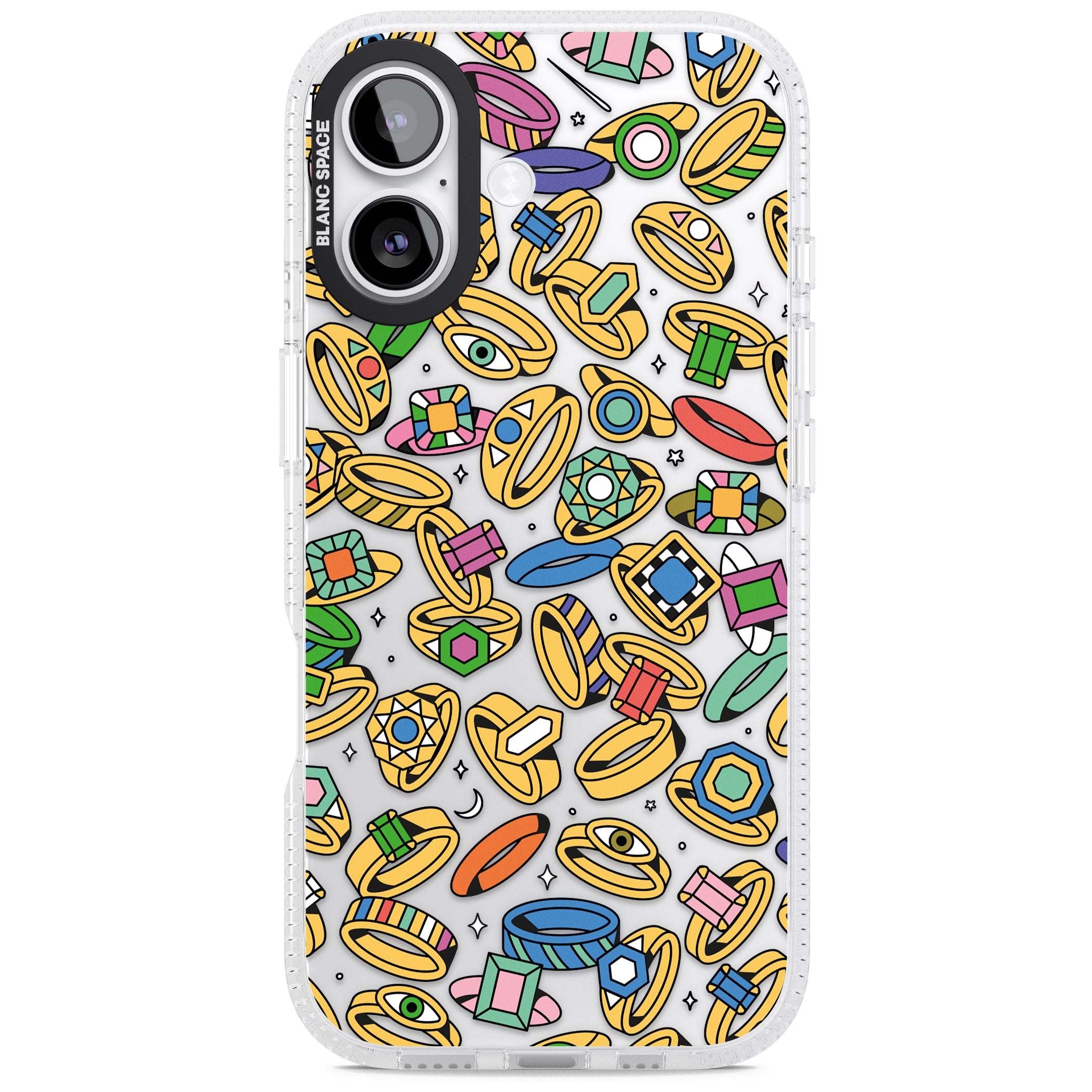 Gemstone Glitz iPhone 17 Impact Air Clear Phone Case