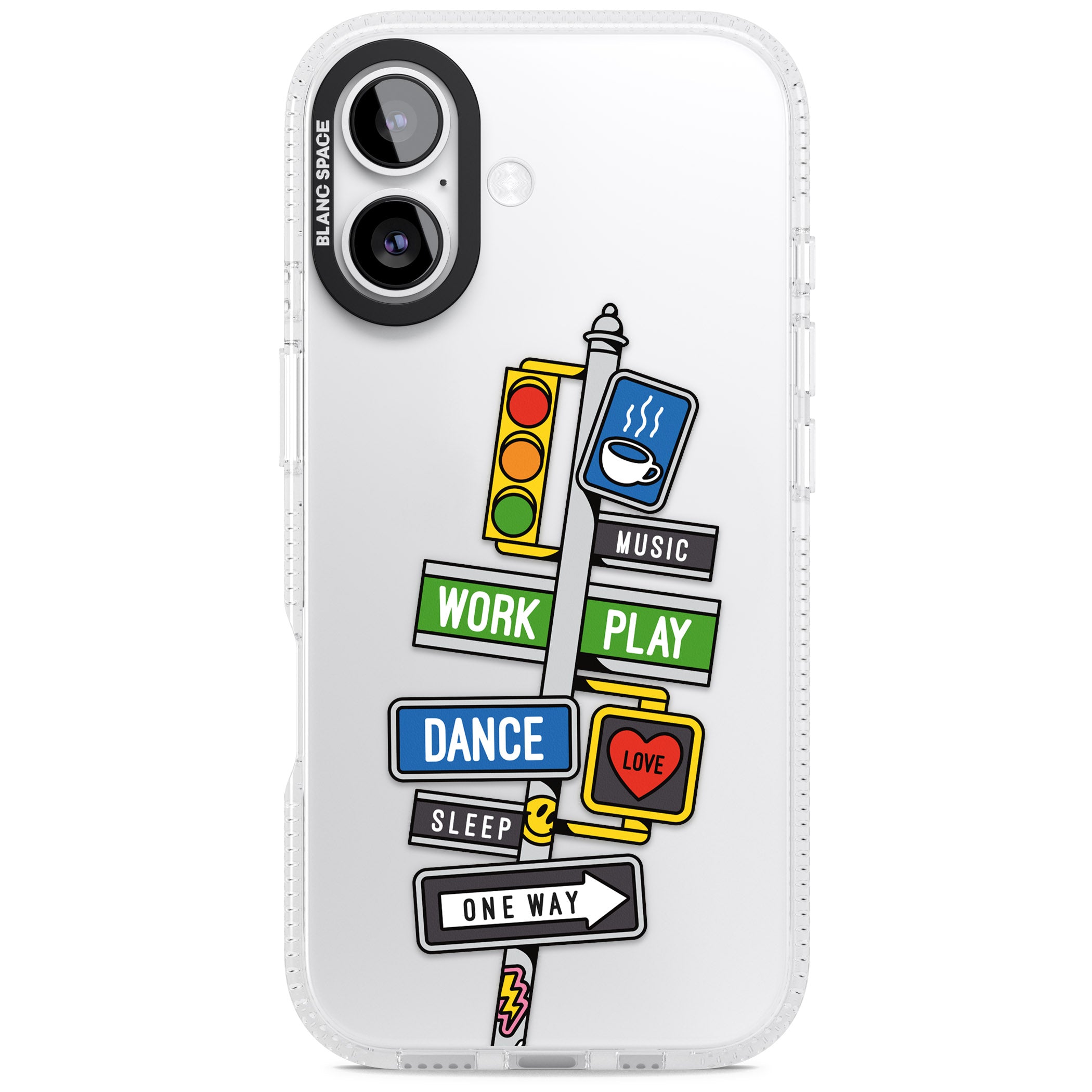 Mood Street Signs iPhone 17 Impact Air Clear Phone Case