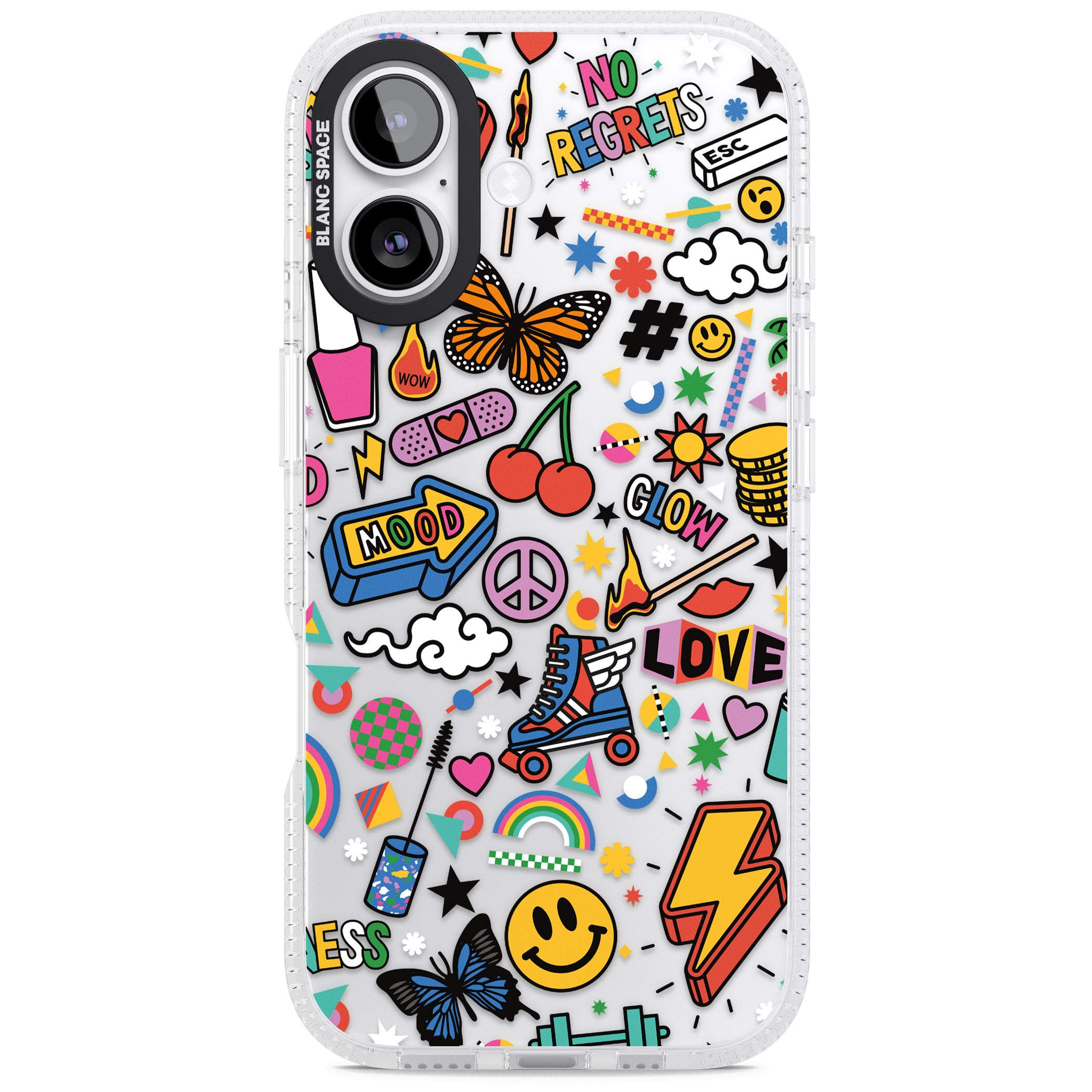 Electric Love iPhone 17 Impact Air Clear Phone Case