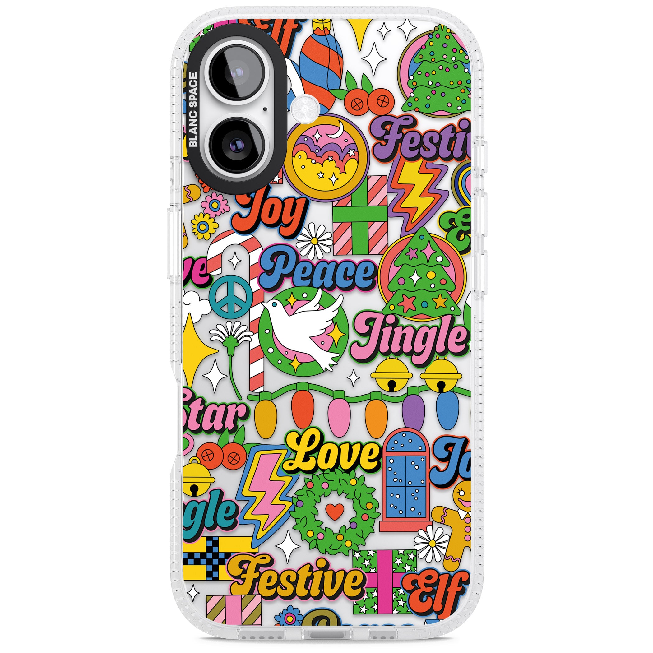 Peace & Festivities iPhone 17 Impact Air Clear Phone Case