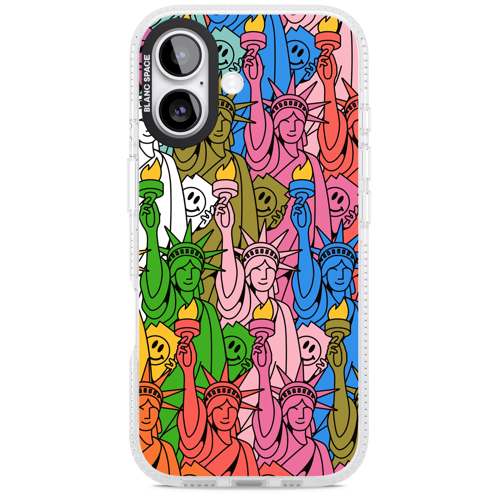 Multicolour Liberty Pattern iPhone 17 Impact Air Clear Phone Case