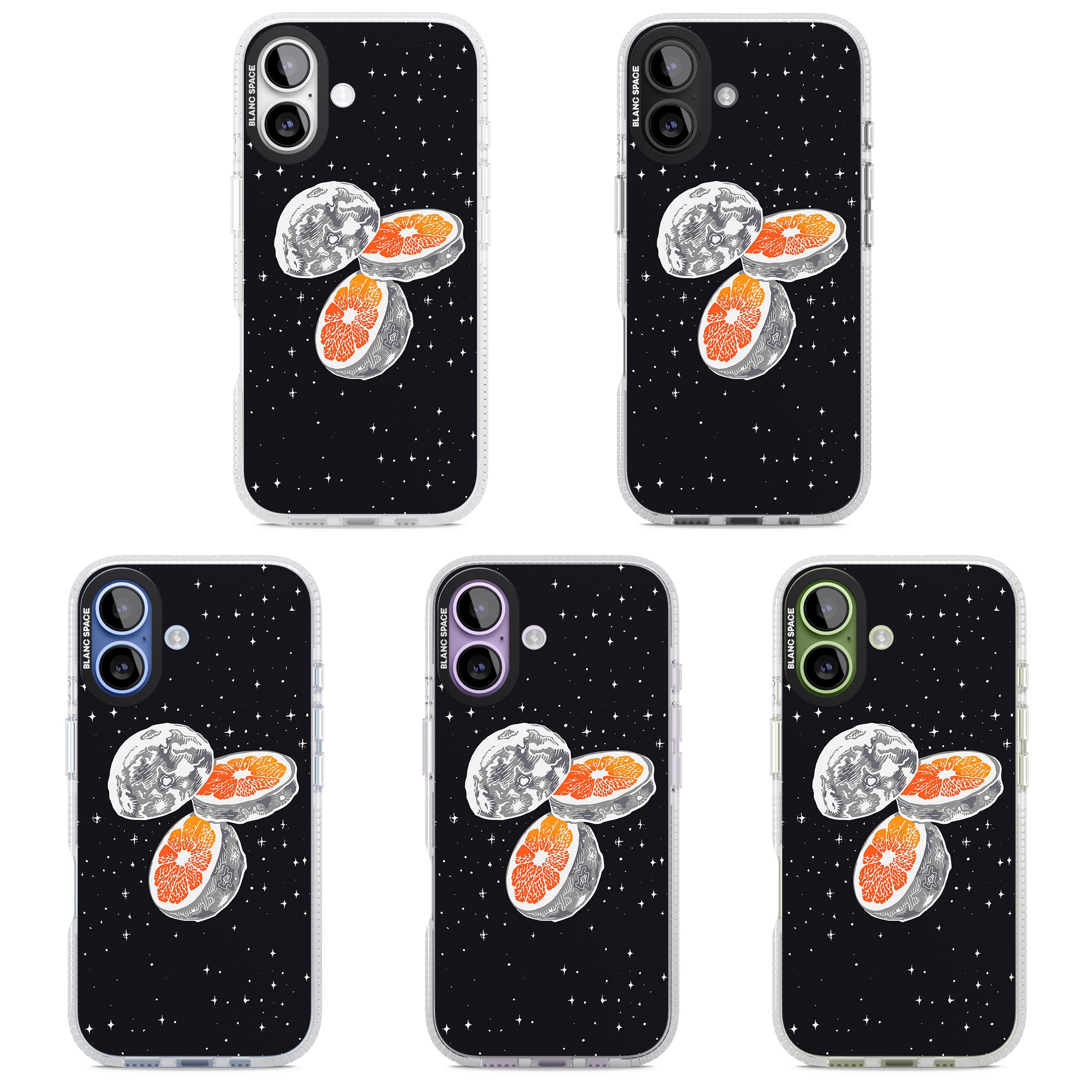 Blood Orange Moon iPhone 17 Impact Air Clear Phone Case APT Impact Protection
