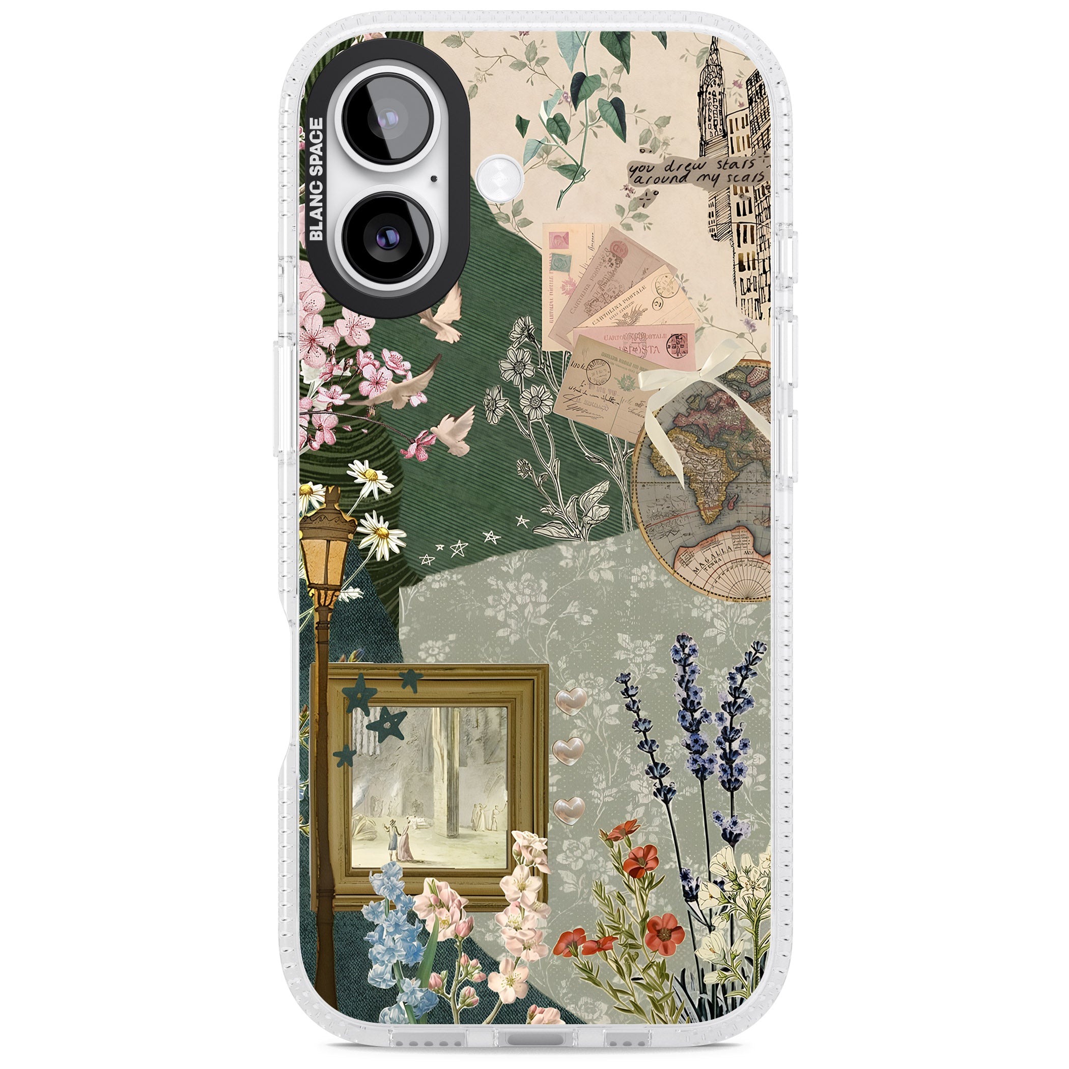 Vintage Spring Collage iPhone 17 Impact Air Clear Phone Case