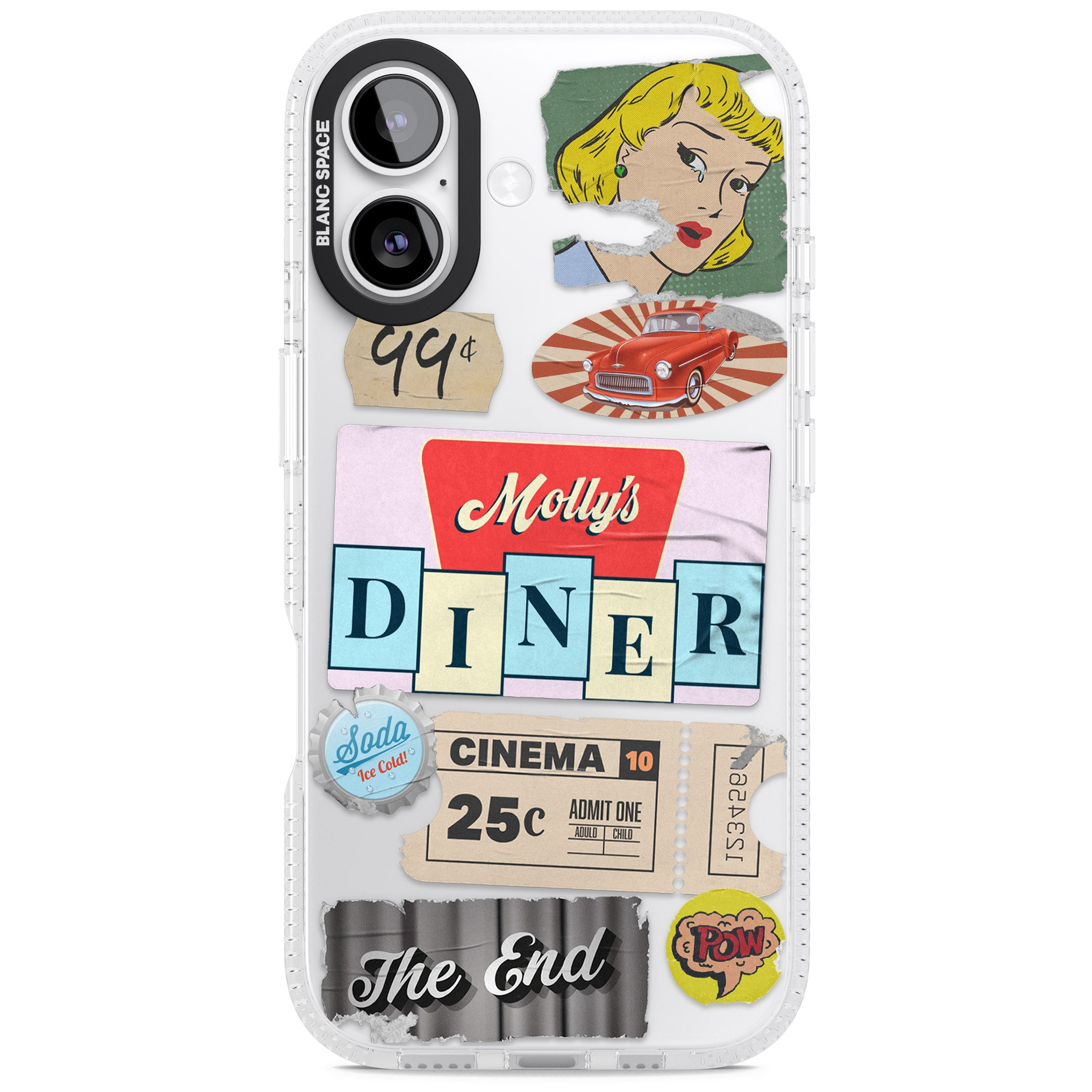 Nifty Fifties Swing iPhone 17 Impact Air Clear Phone Case
