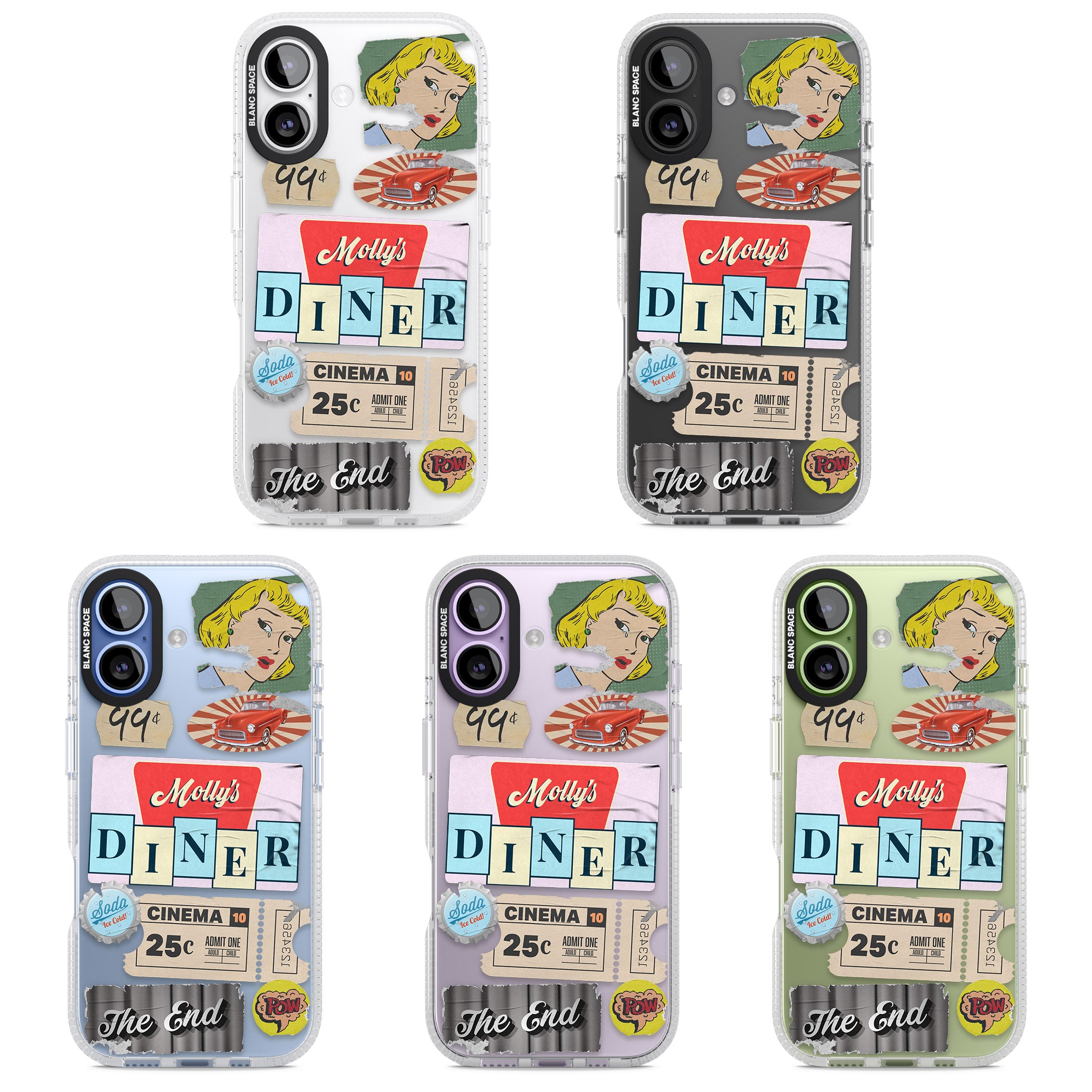 Nifty Fifties Swing iPhone 17 Impact Air Clear Phone Case APT Impact Protection