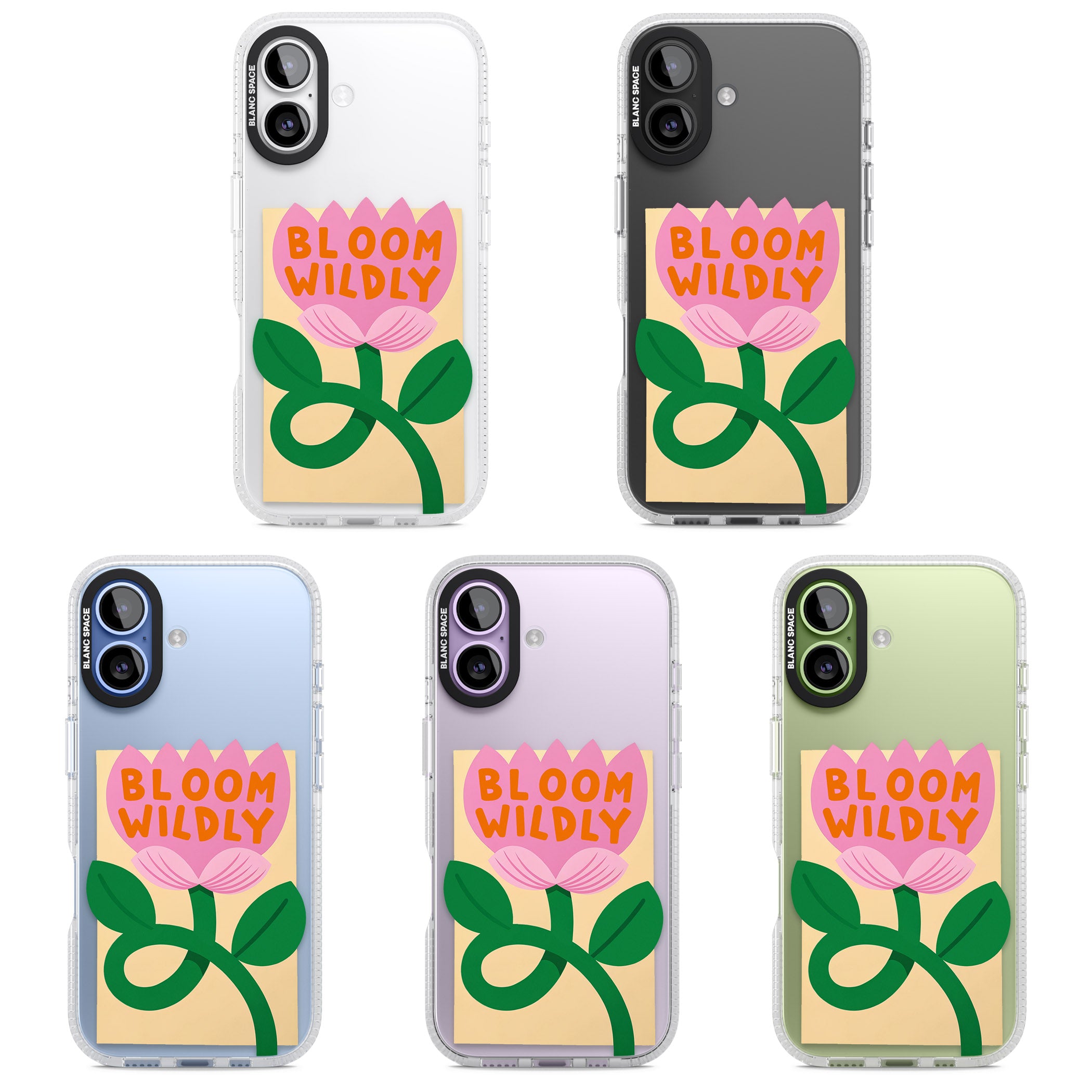 Bloom Wildly iPhone 17 Impact Air Clear Phone Case APT Impact Protection