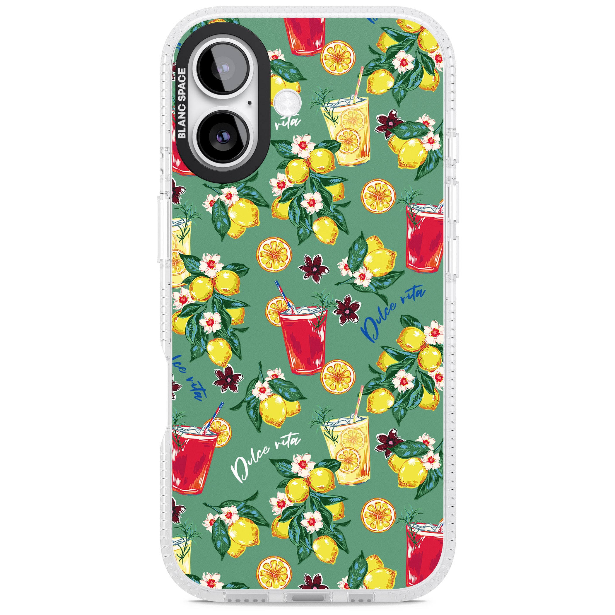 Lemon Cocktails iPhone 17 Impact Air Clear Phone Case