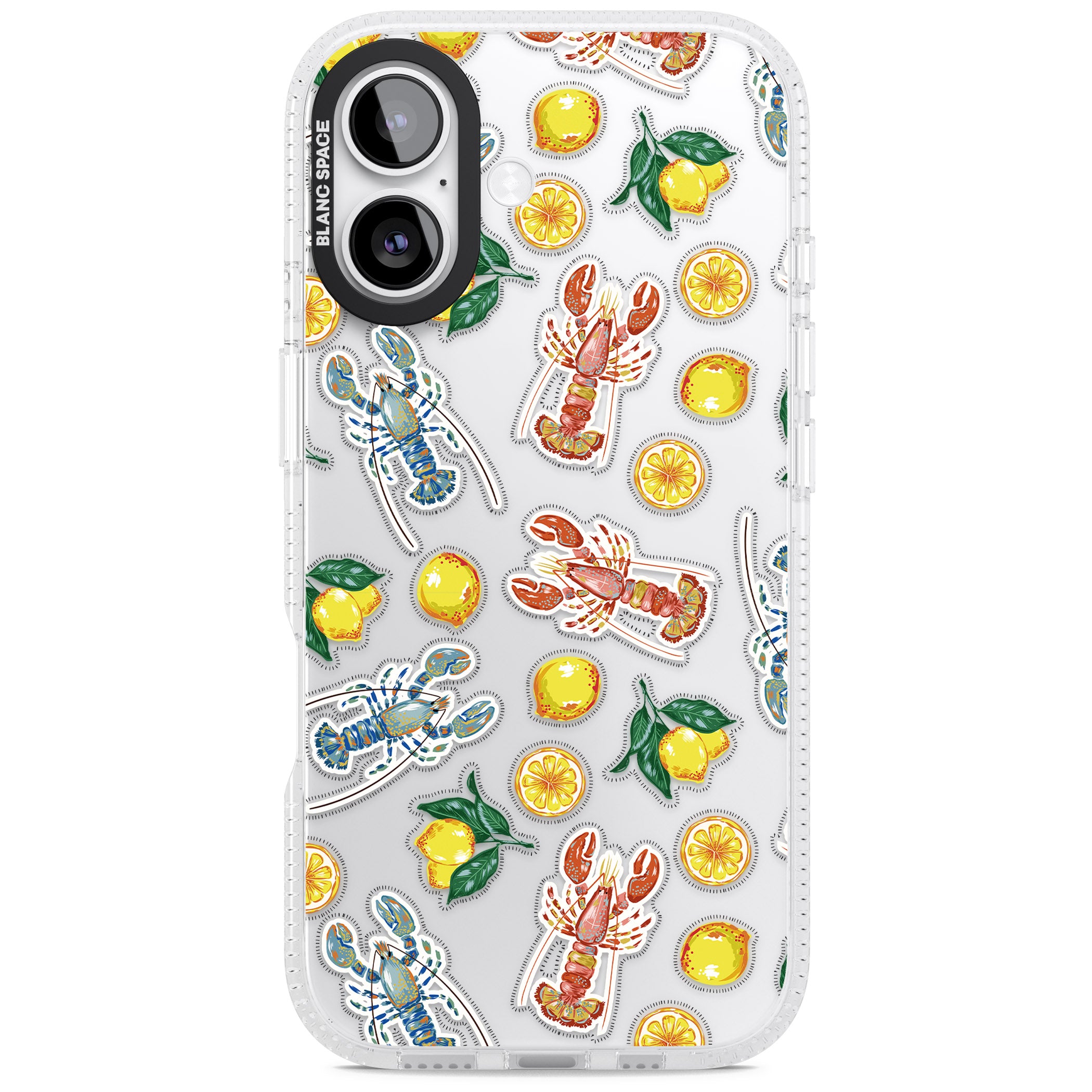 Lemons & Lobsters iPhone 17 Impact Air Clear Phone Case