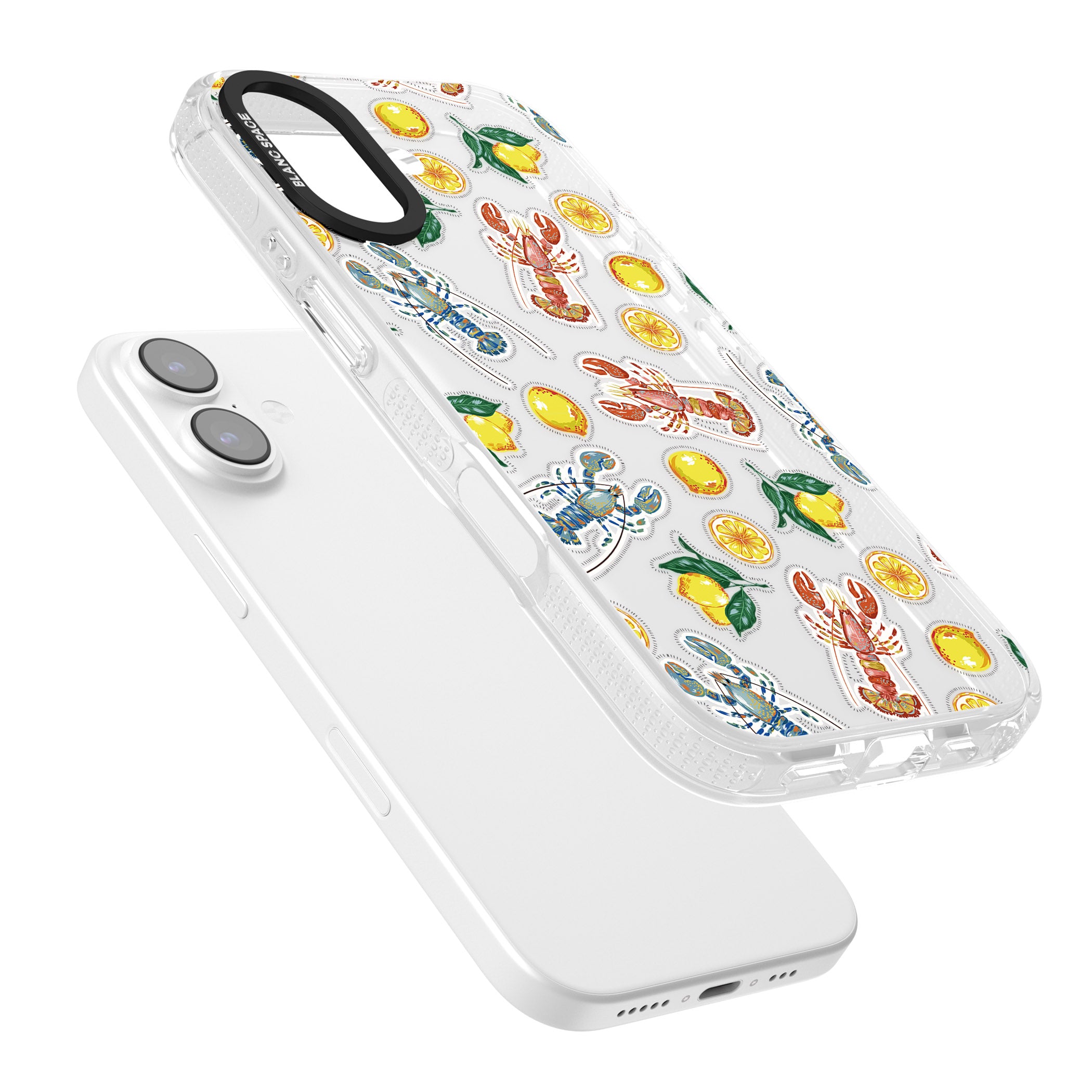 Lemons & Lobsters iPhone 17 Impact Air Clear Phone Case Colours