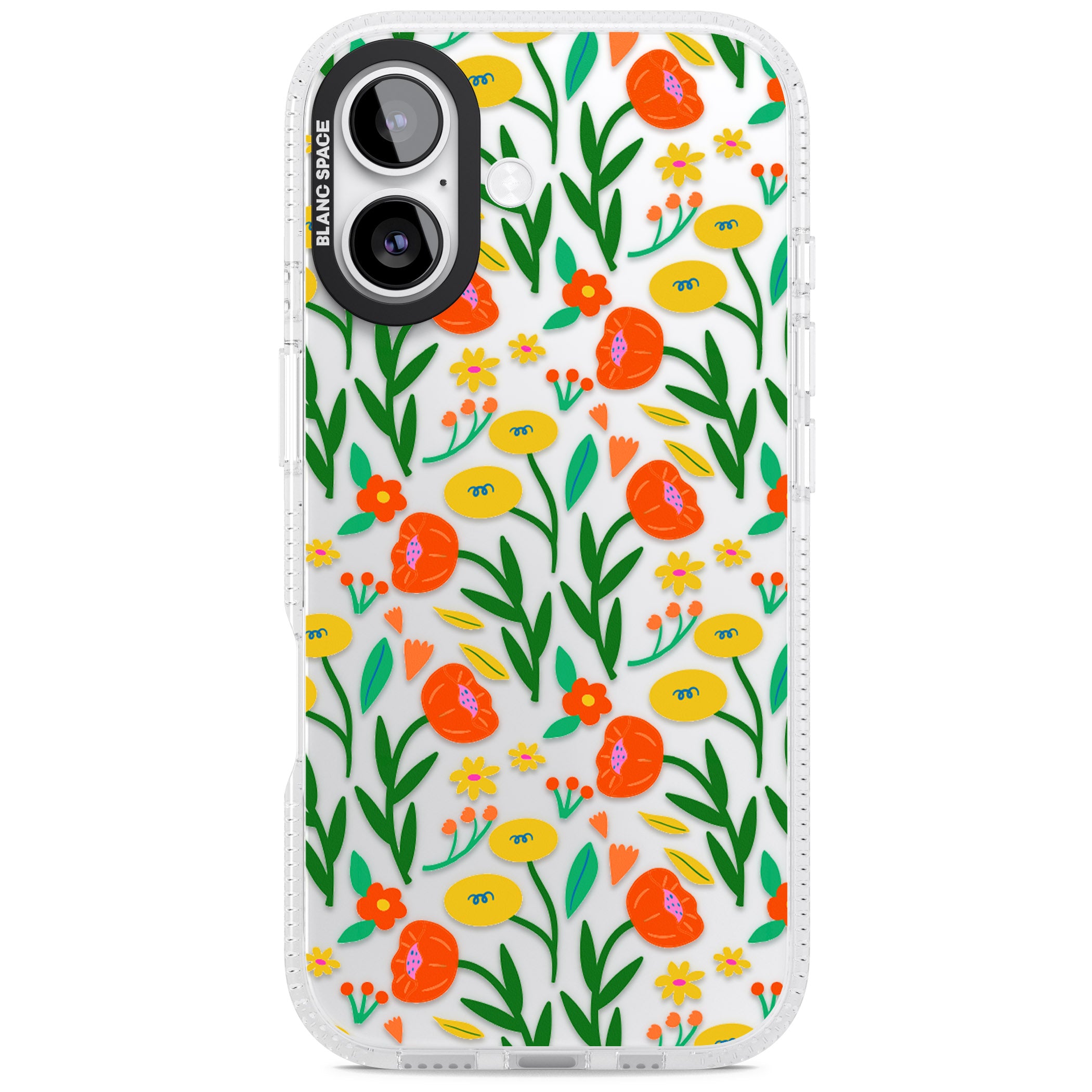 Summer Flower Fiesta iPhone 17 Impact Air Clear Phone Case