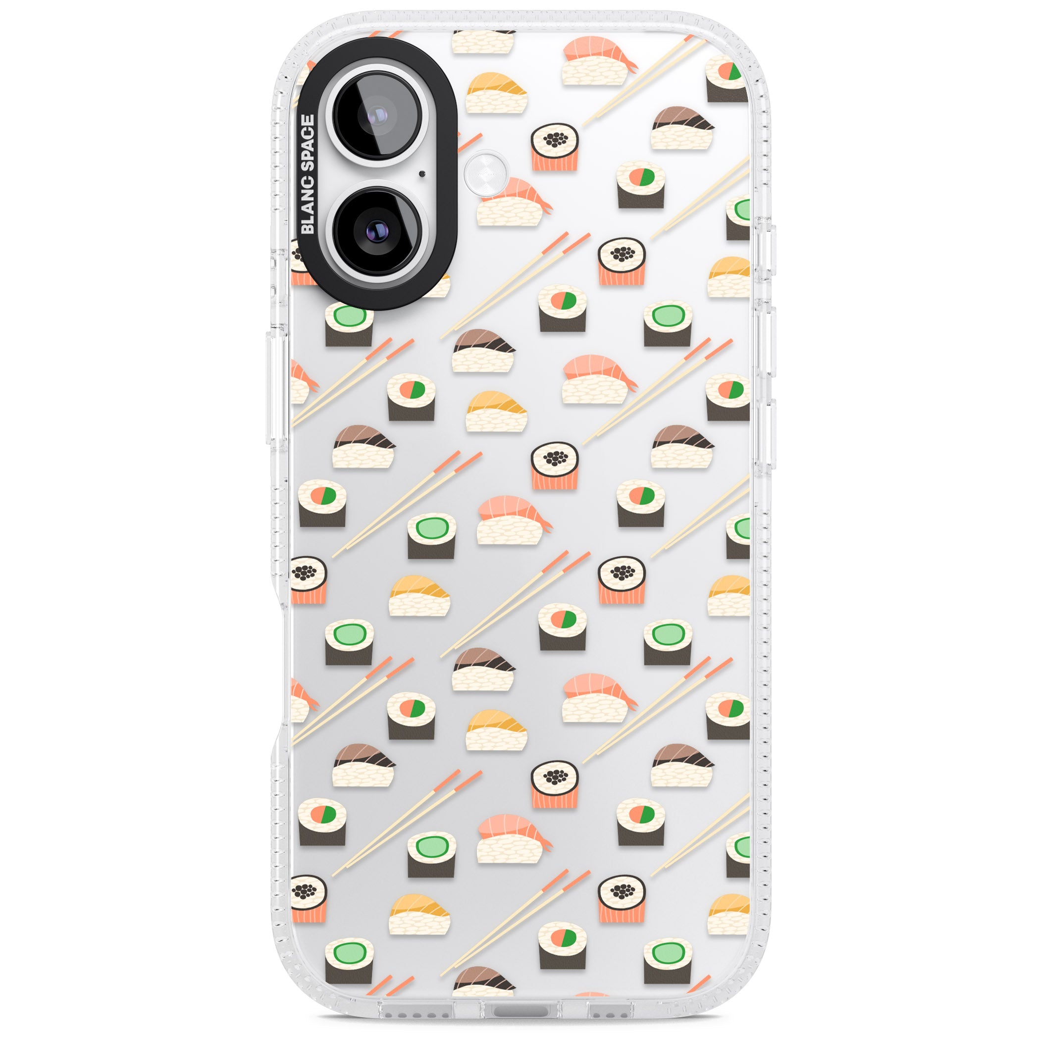 Sushi & Chopsticks Pattern iPhone 17 Impact Air Clear Phone Case