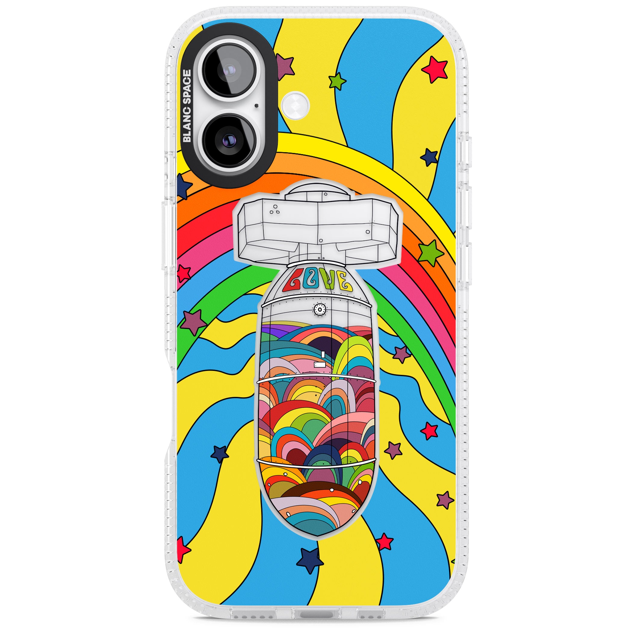 Love Bomb iPhone 17 Impact Air Clear Phone Case