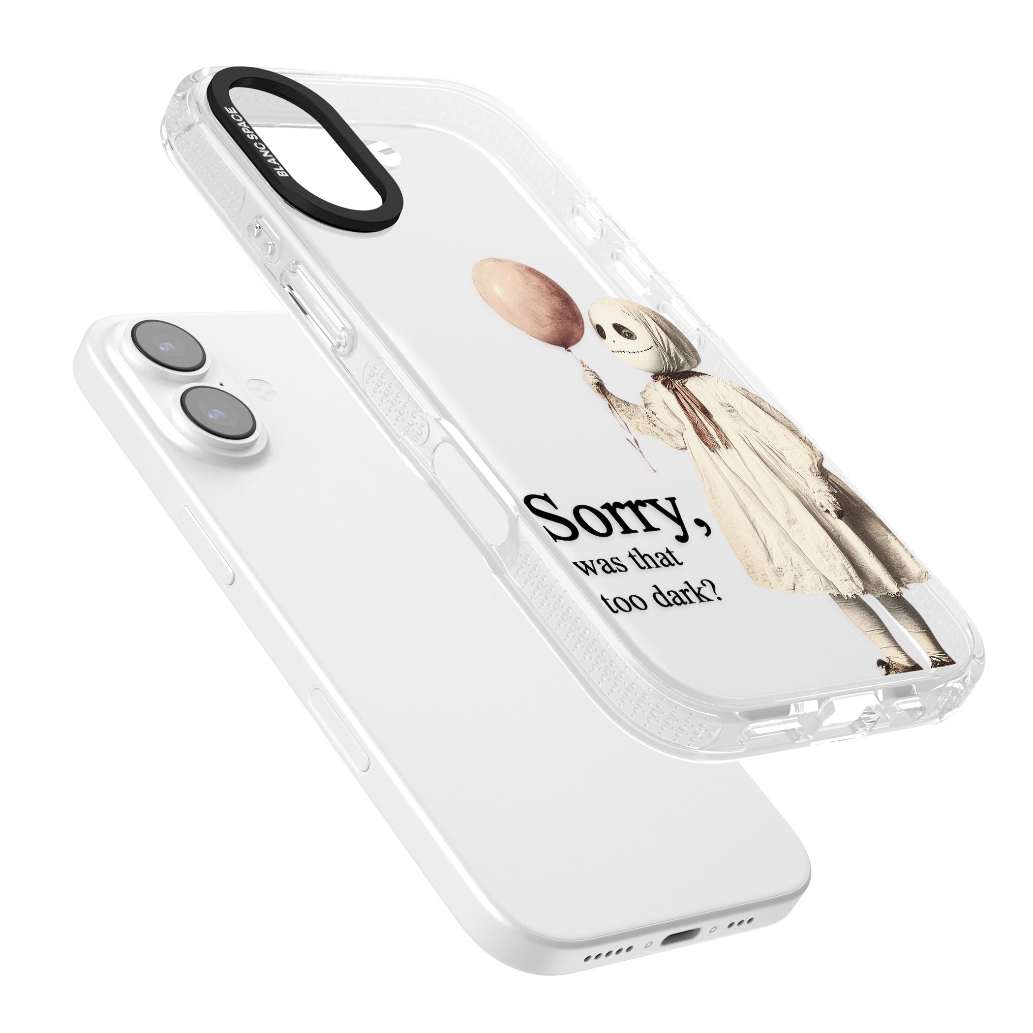 Sorry Was That Too Dark iPhone 17 Impact Air Clear Phone Case Colours