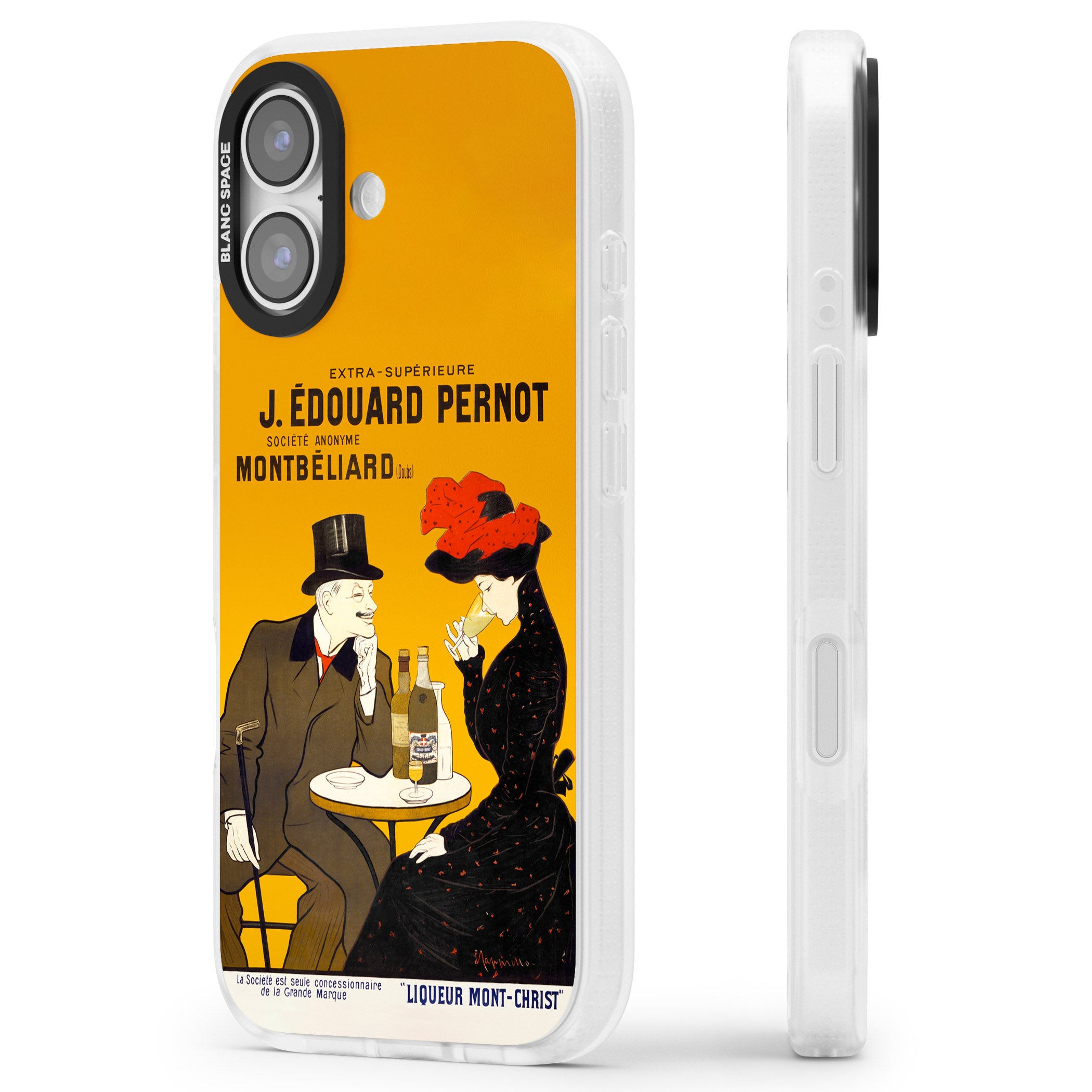 Absinthe, J.Edouard Pernot Poster iPhone 17 Impact Air Clear Phone Case Side Profile