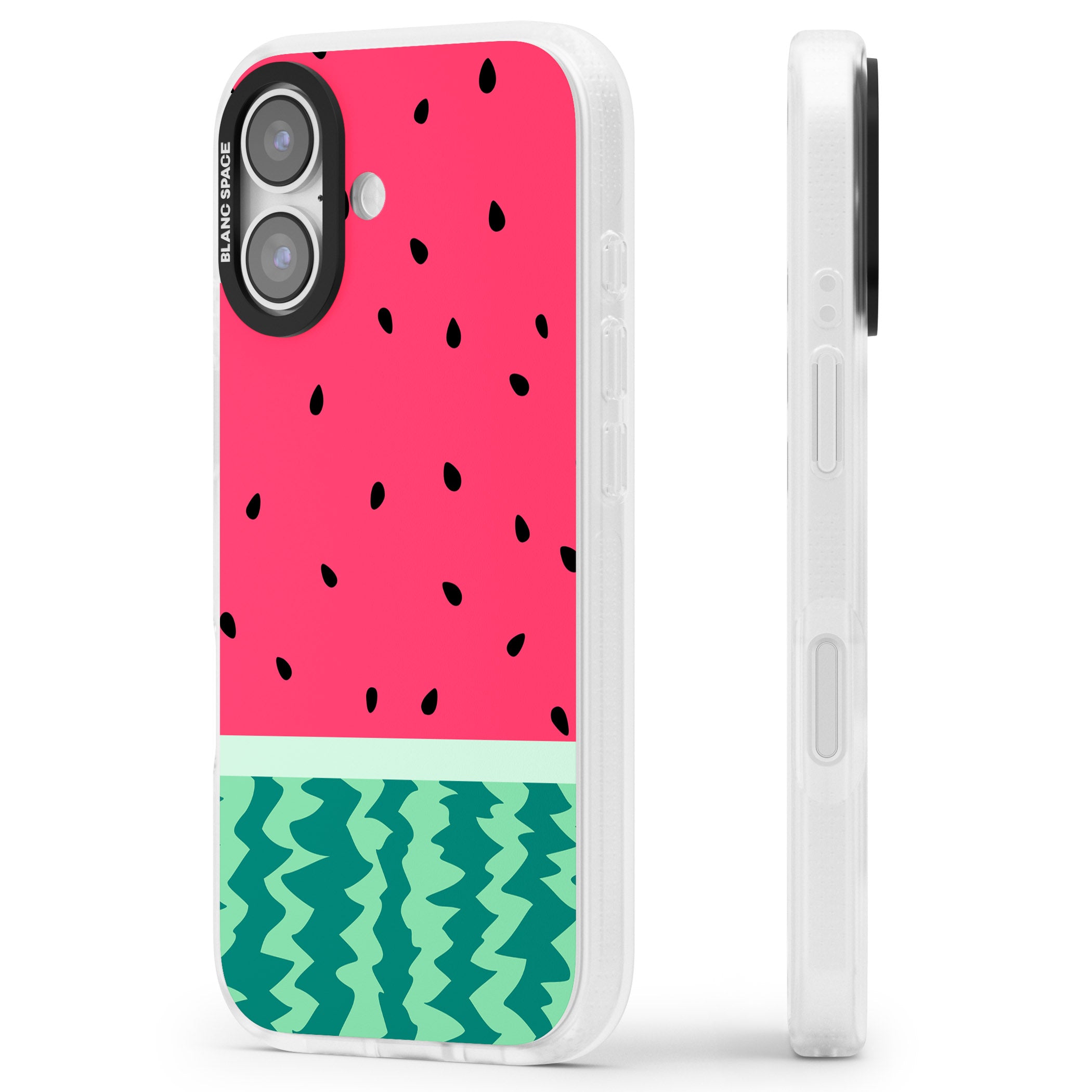 Full Watermelon iPhone 17 Impact Air Clear Phone Case Side Profile