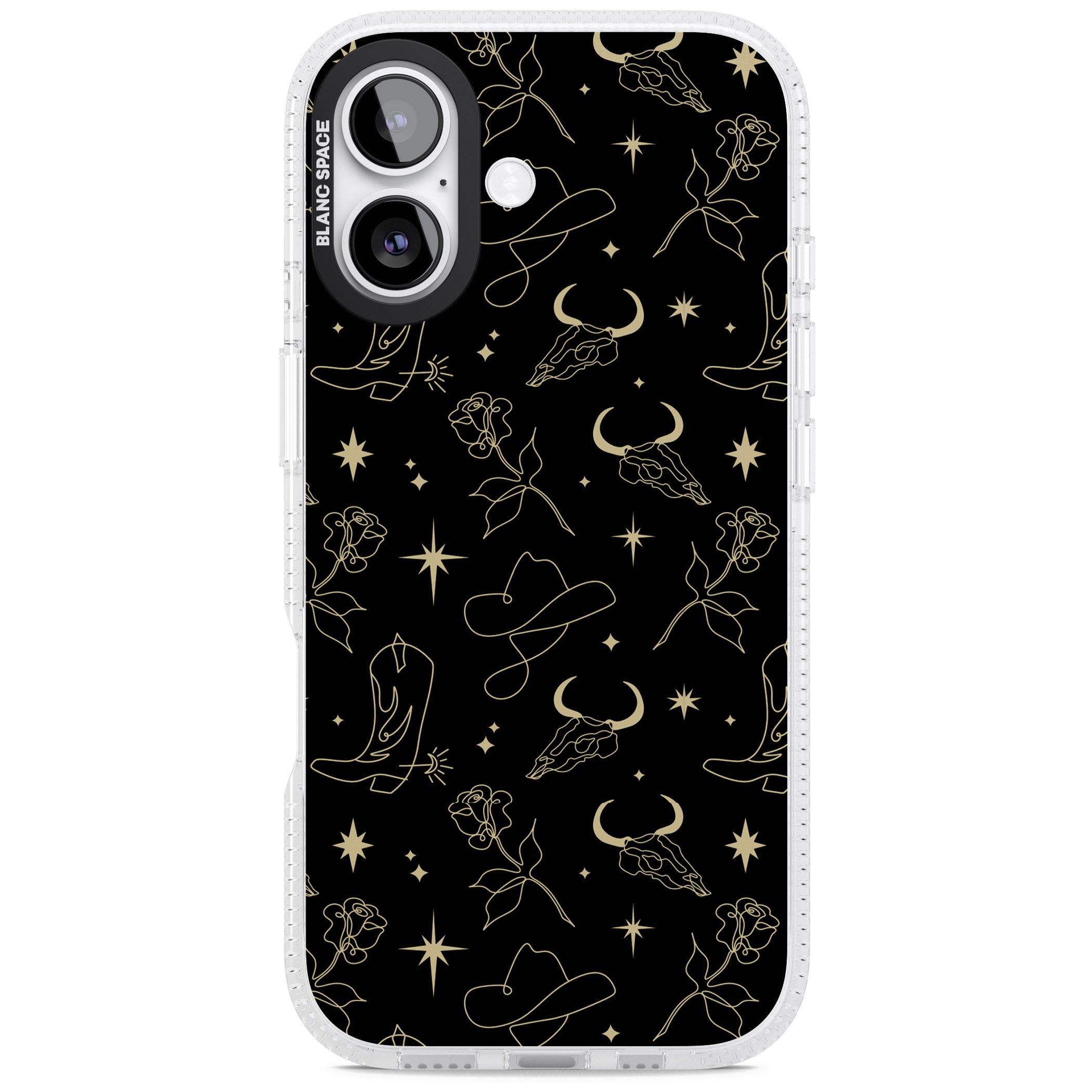 Celestial West Pattern iPhone 17 Impact Air Clear Phone Case