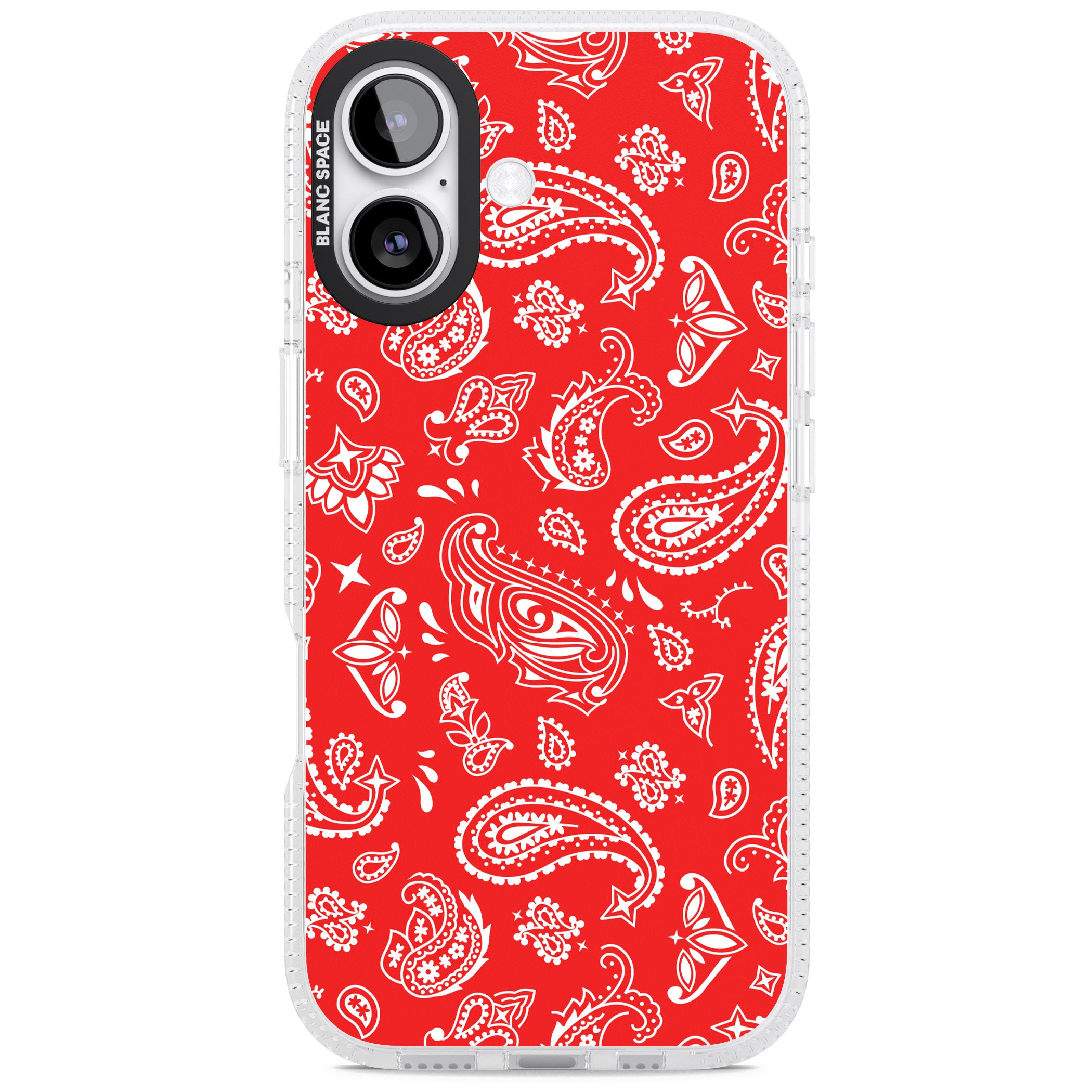 Red Bandana iPhone 17 Impact Air Clear Phone Case