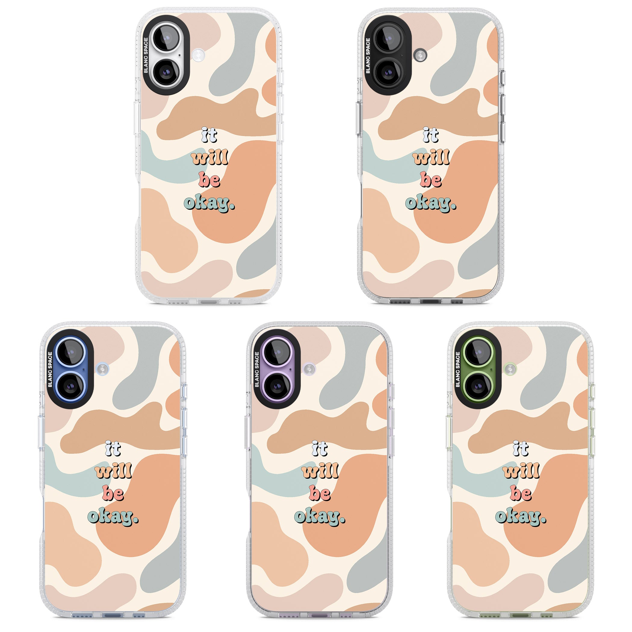 It Will Be Okay iPhone 17 Impact Air Clear Phone Case APT Impact Protection