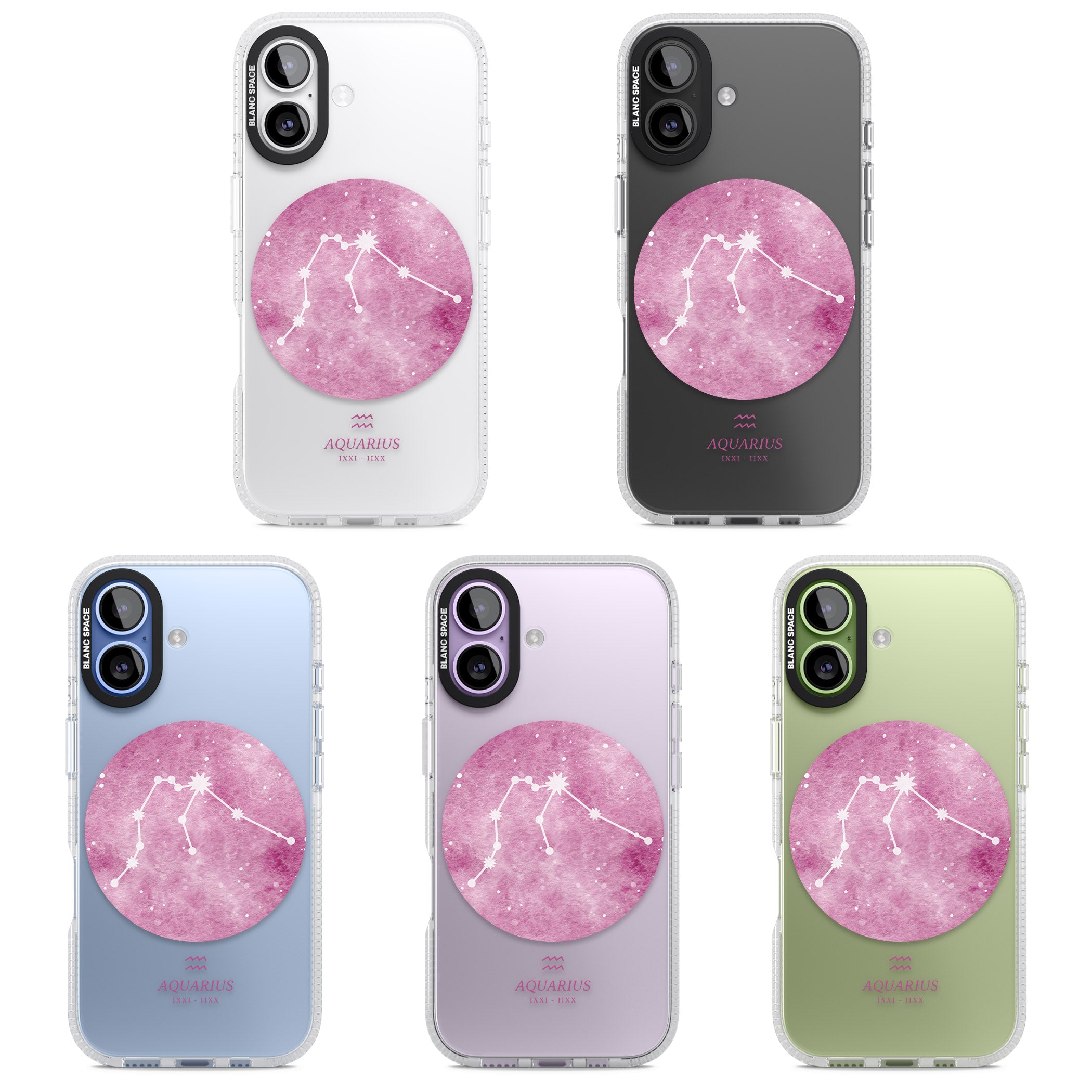 Aquarius Zodiac iPhone 17 Impact Air Clear Phone Case APT Impact Protection