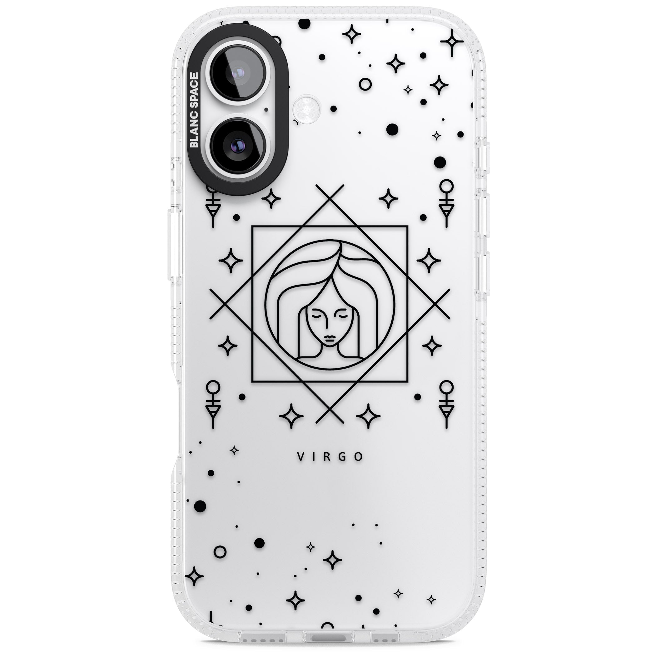 Virgo Emblem iPhone 17 Impact Air Clear Phone Case