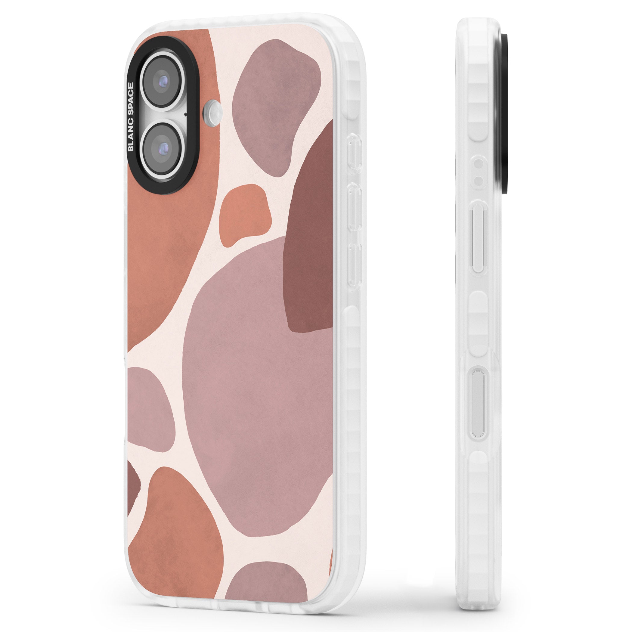 Terra Abstract iPhone 17 Impact Clear Phone Case Side Profile