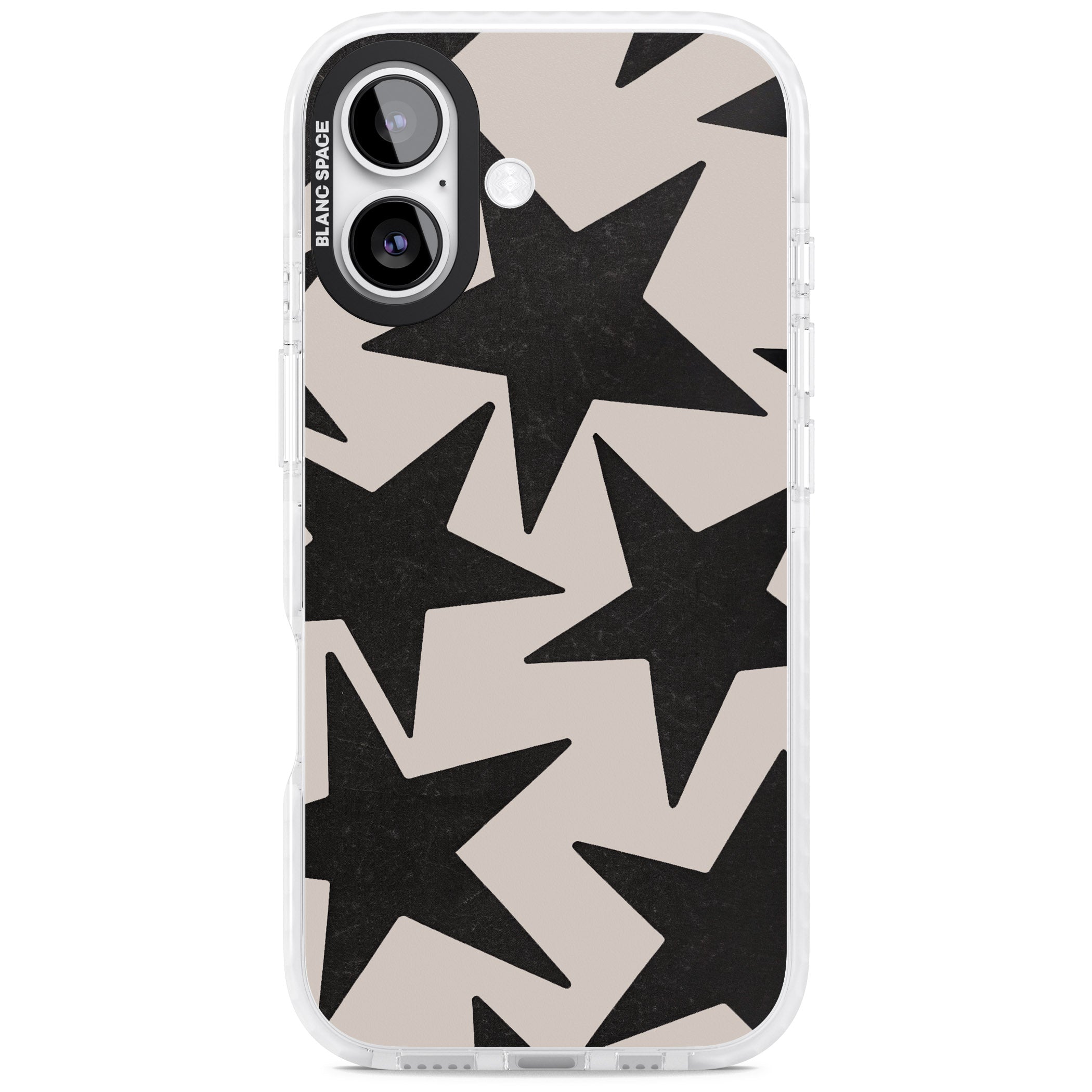 Black Superstars iPhone 17 Impact Clear Phone Case