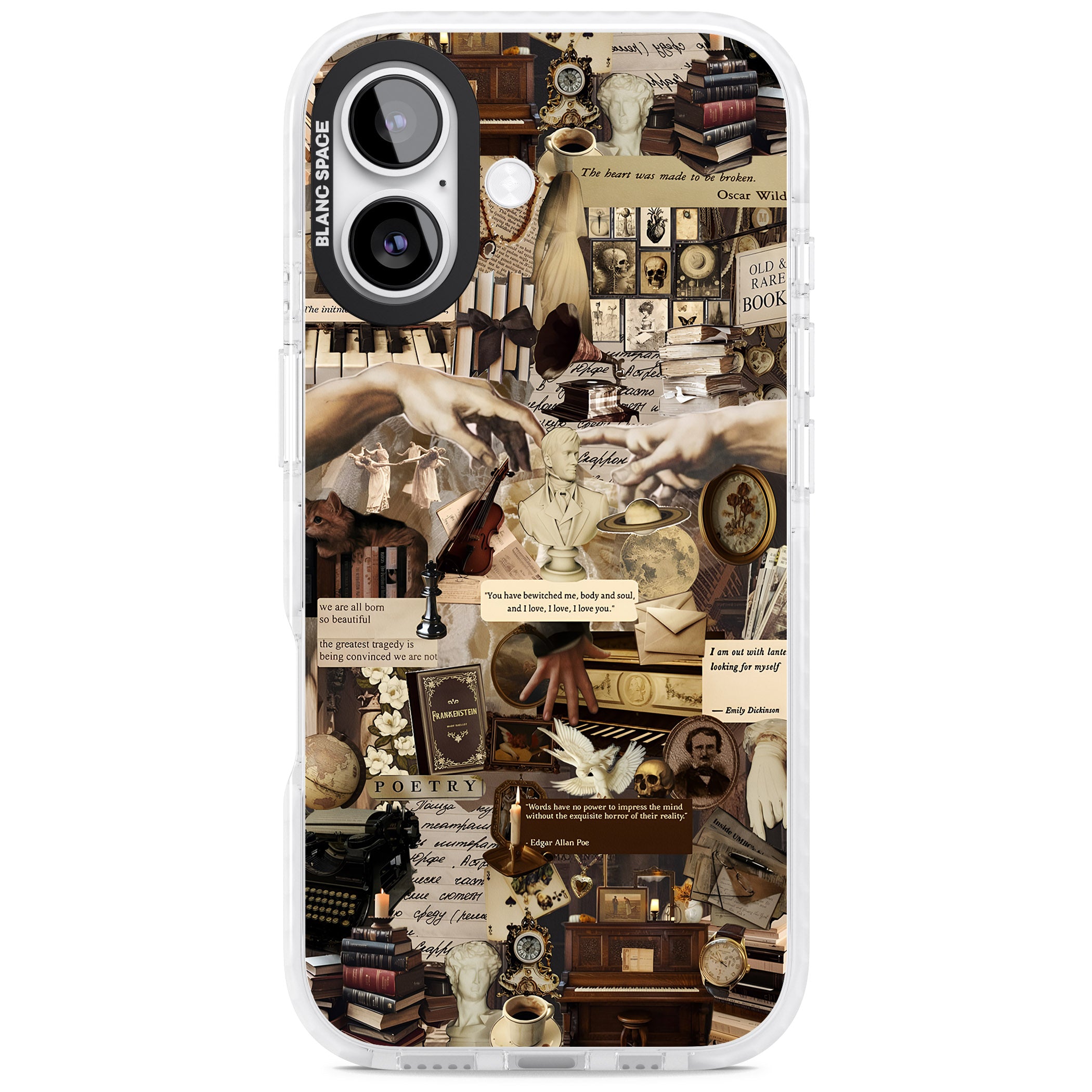 Antique Collage iPhone 17 Impact Clear Phone Case