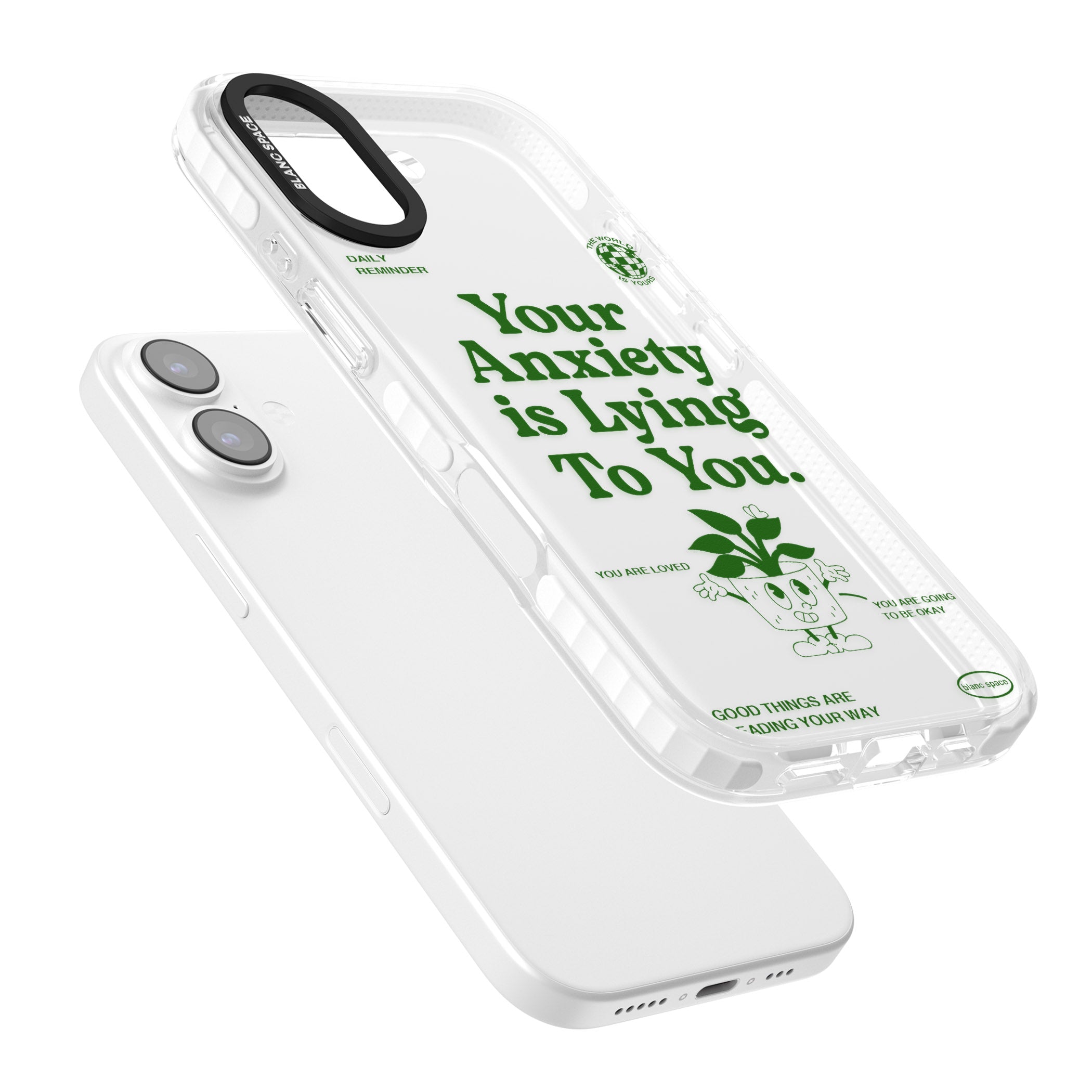 Your Anxiety Is Lying To You iPhone 17 Impact Clear Phone Case Colours