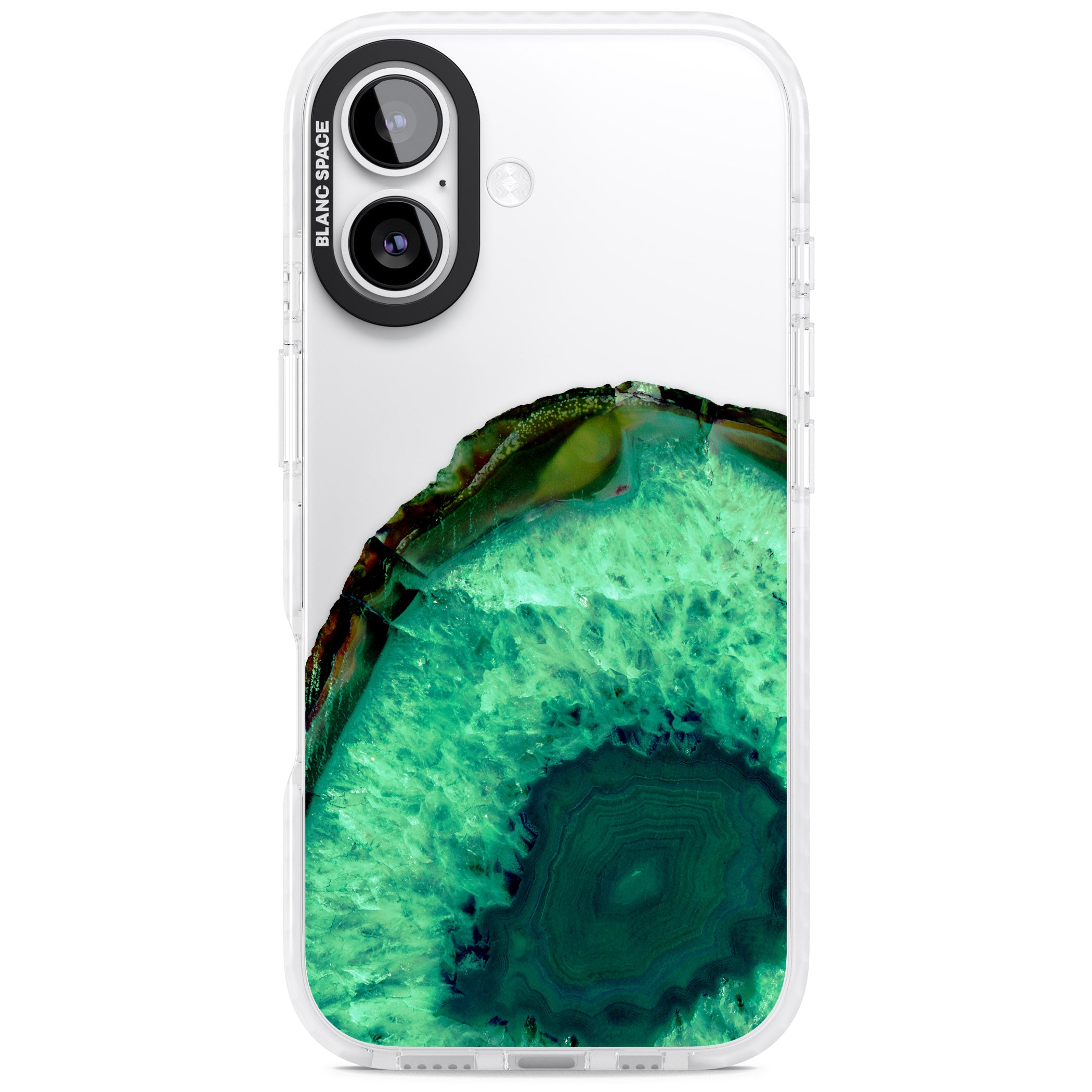 Emerald Geode iPhone 17 Impact Clear Phone Case