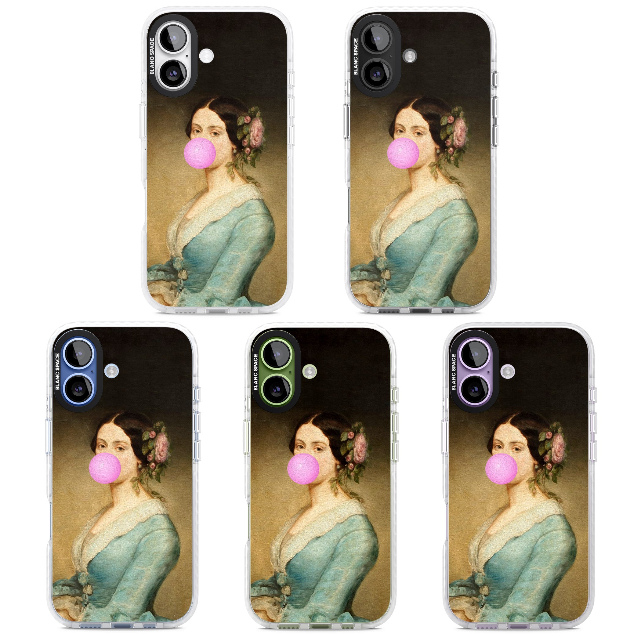 Bubblegum Renaissance iPhone 17 Impact Clear Phone Case APT Impact Protection