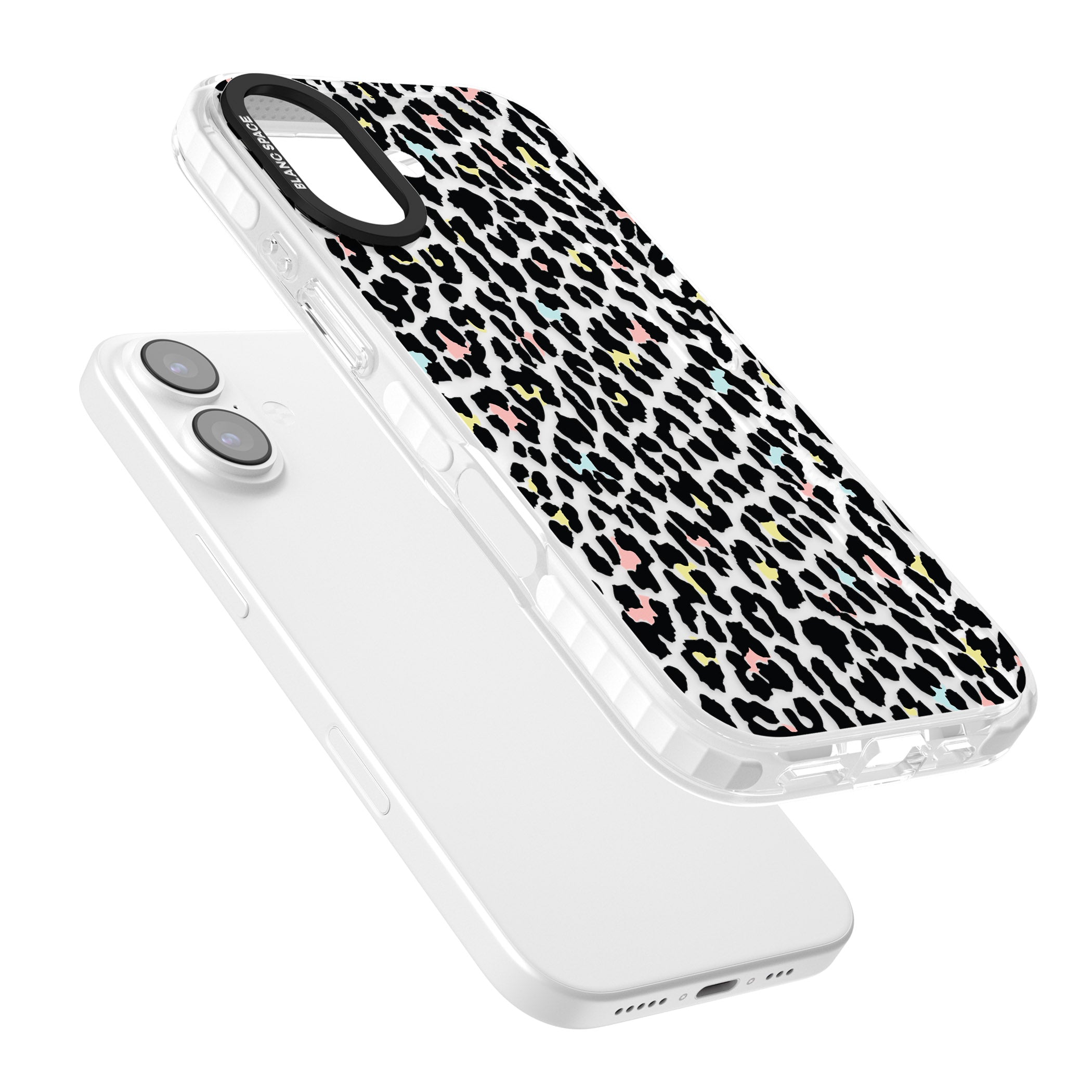 Pastel Leopard Print iPhone 17 Impact Clear Phone Case Colours