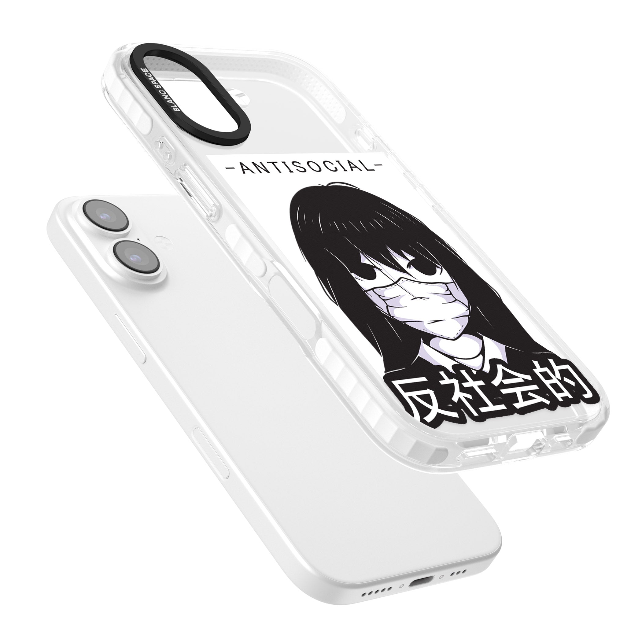 Anti Social iPhone 17 Impact Clear Phone Case Colours