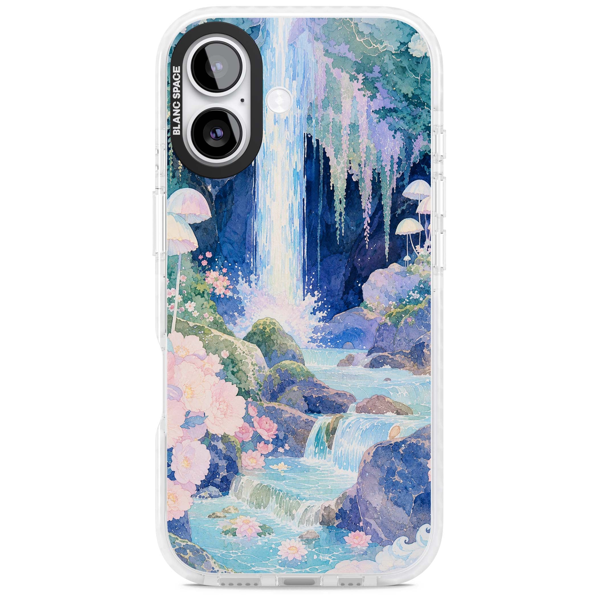 Mystic Waterfall art iPhone case | Black Impact case for iPhone 17