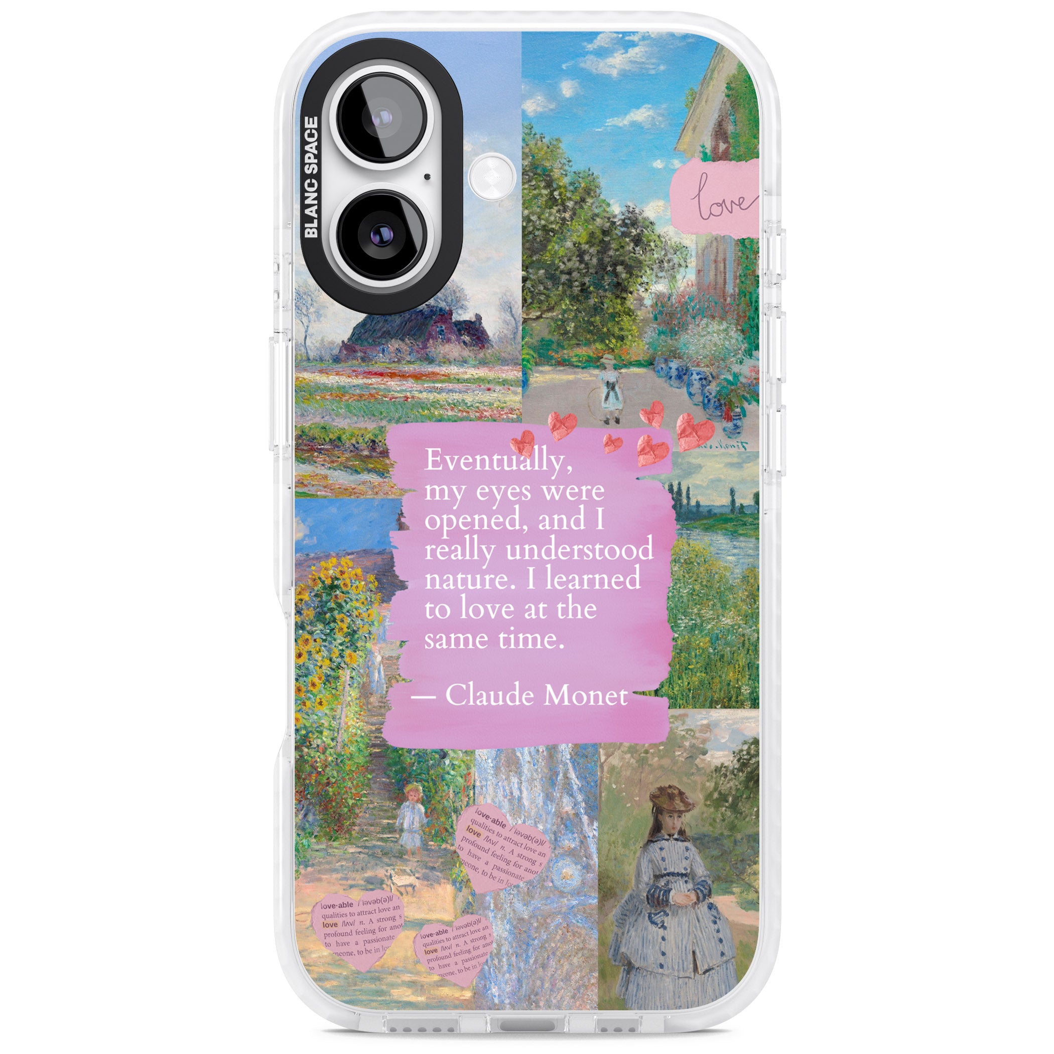 Monet 'Eyes Were Opened' Collage iPhone 17 Impact Clear Phone Case