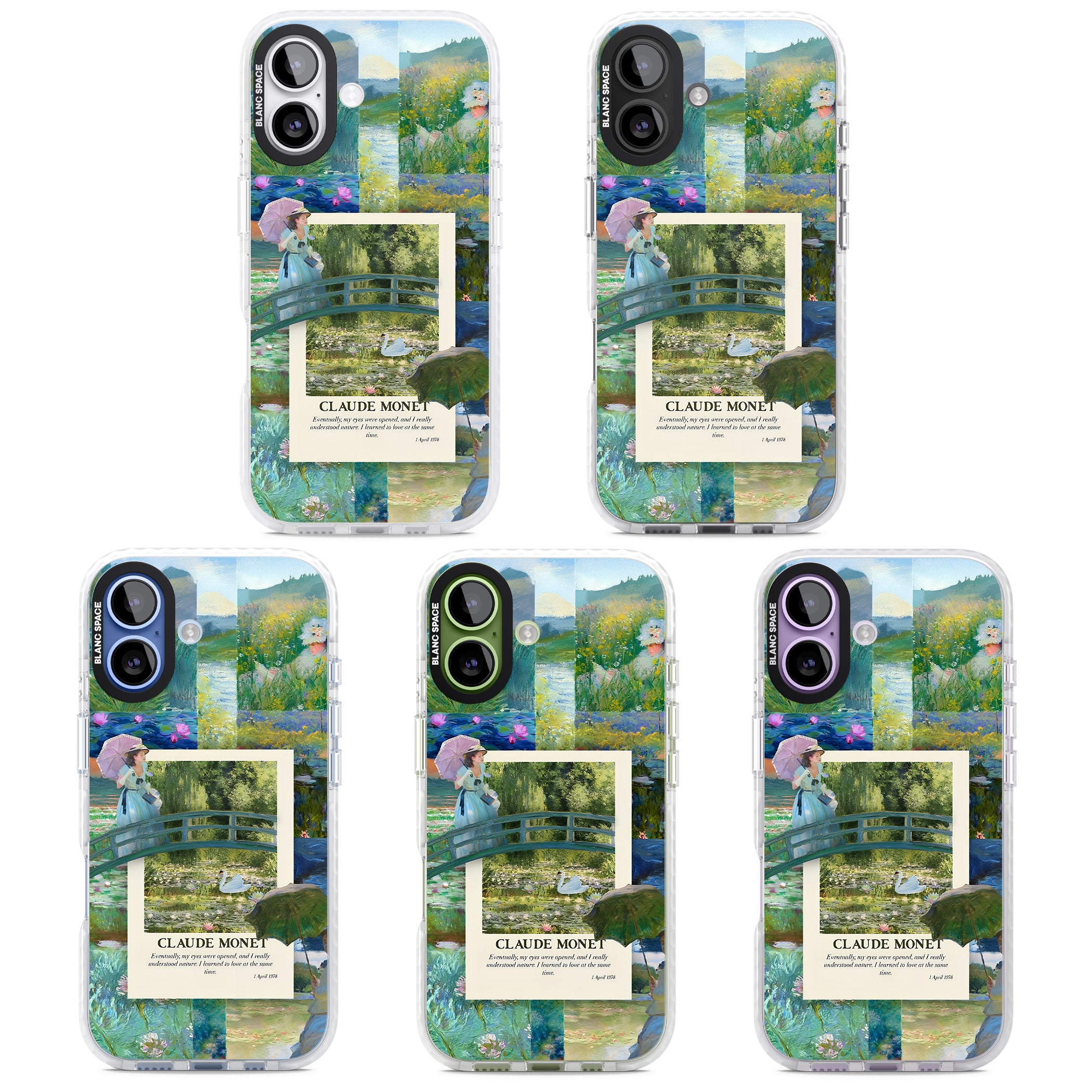 Monet Gardens iPhone 17 Impact Clear Phone Case APT Impact Protection