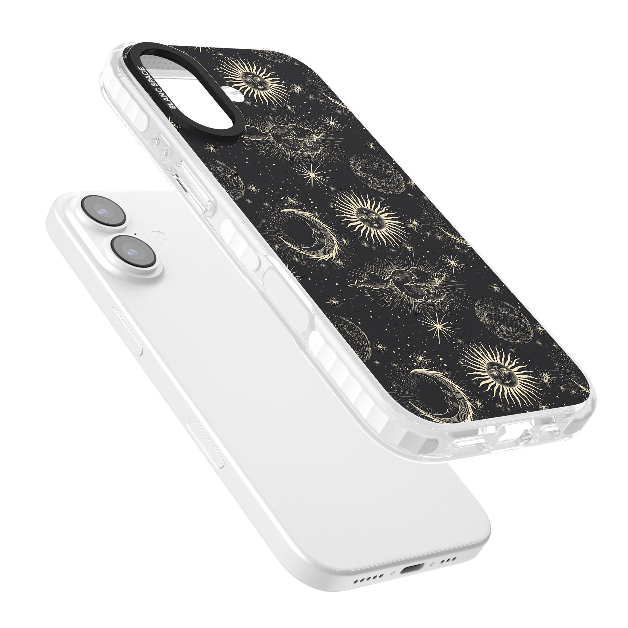 Suns & Moons Celestial Night iPhone 17 Impact Clear Phone Case Colours