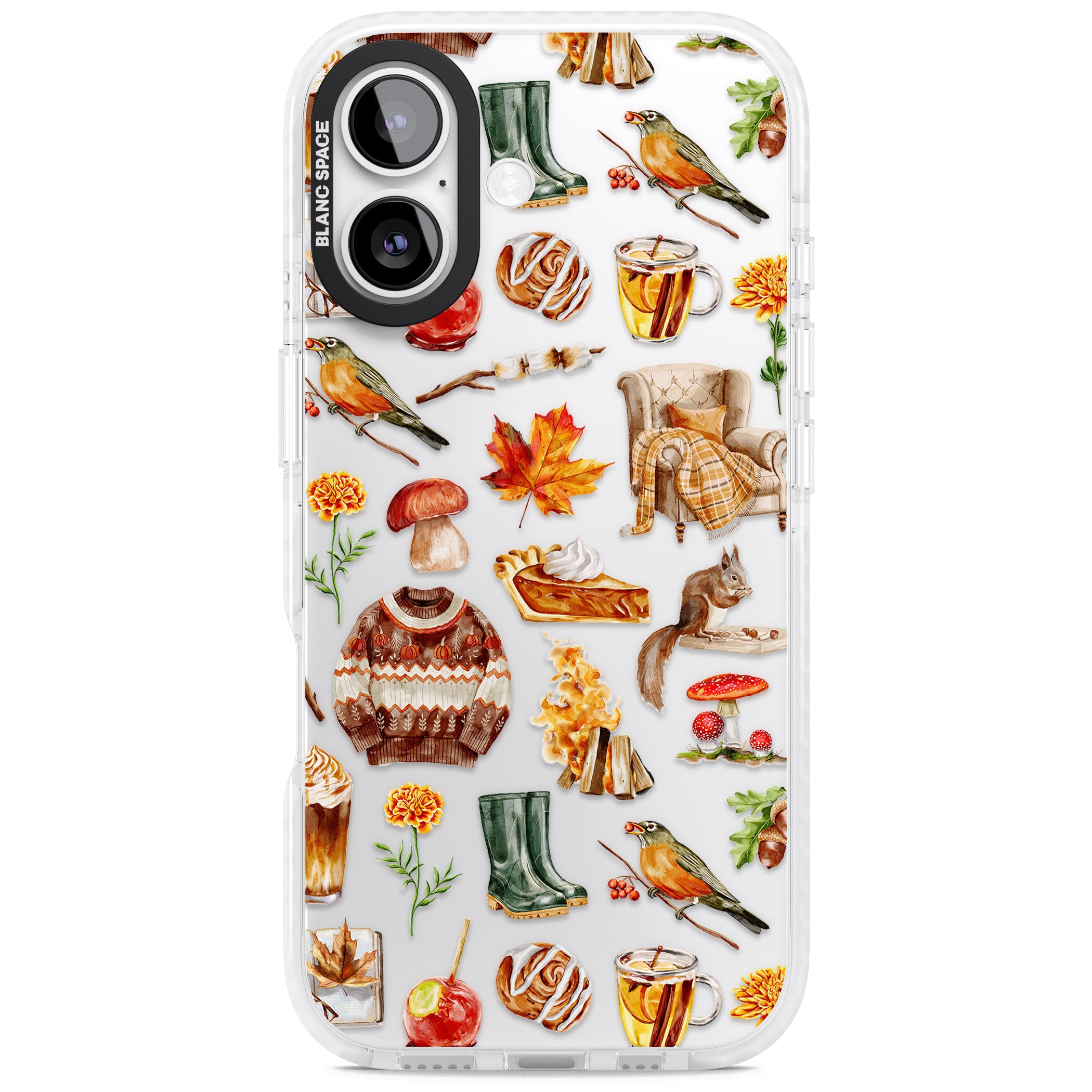 Cozy Autumn Aesthetic iPhone 17 Impact Clear Phone Case