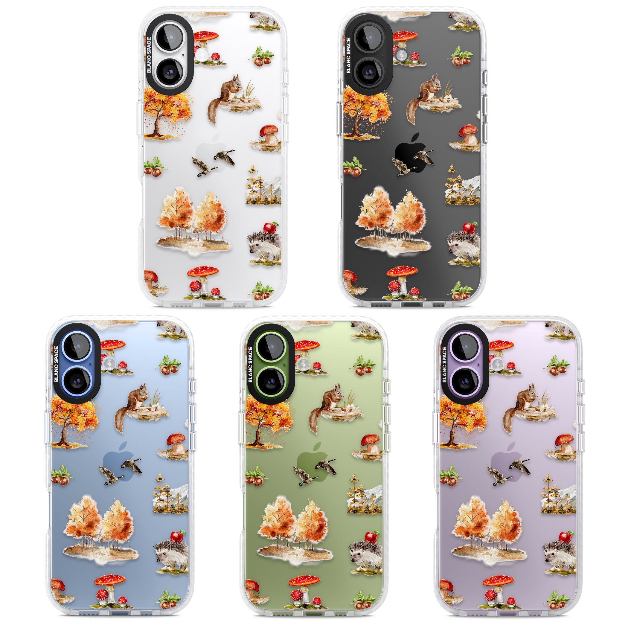 Fall Forest Friends iPhone 17 Impact Clear Phone Case APT Impact Protection
