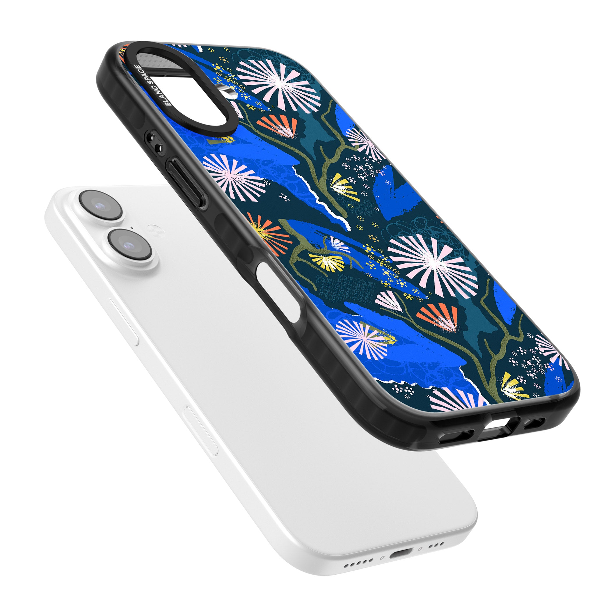 Dark Botanicals Abstract Pattern iPhone 17 Impact Black Phone Case Colours