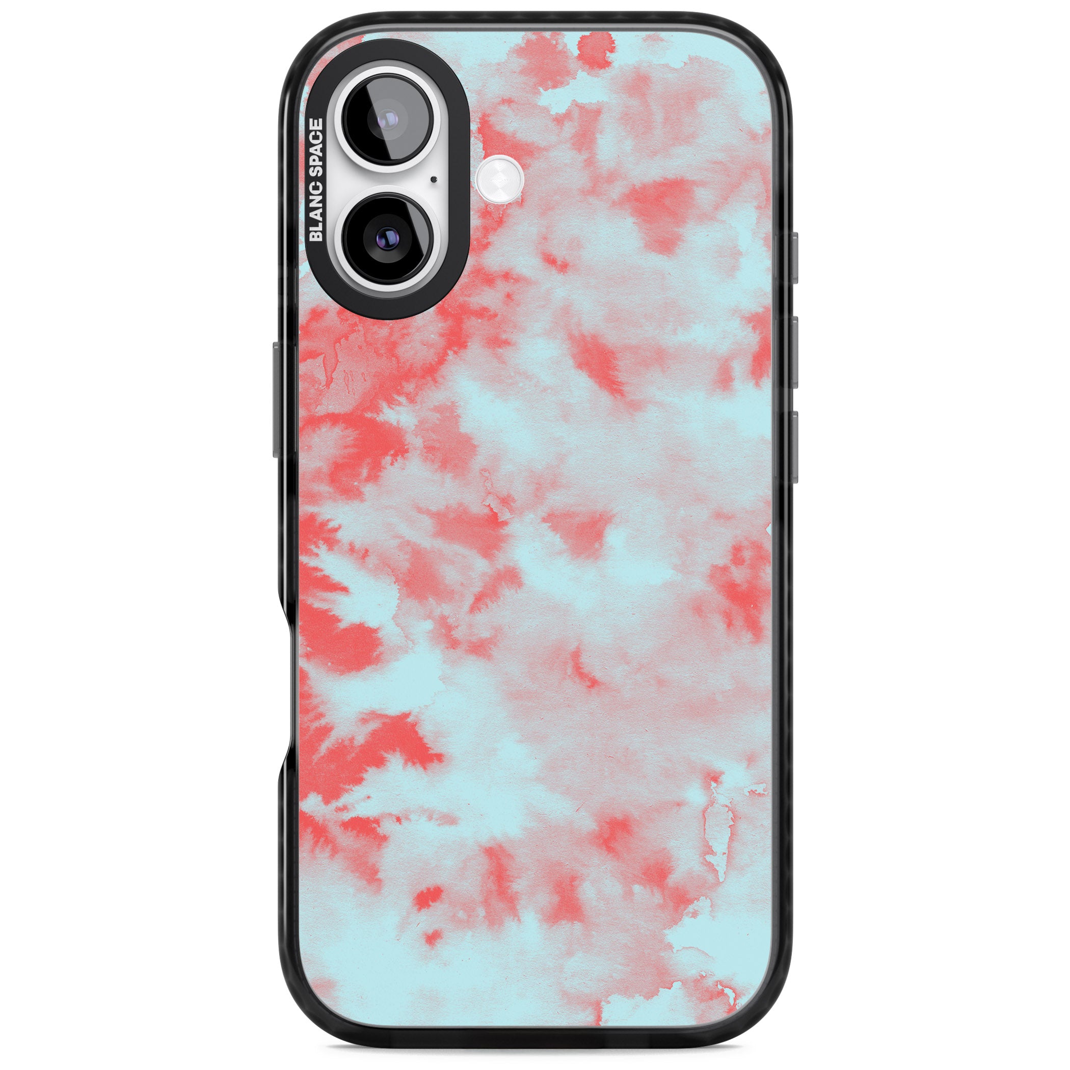 Red & Blue Acid Cloud iPhone 17 Impact Black Phone Case