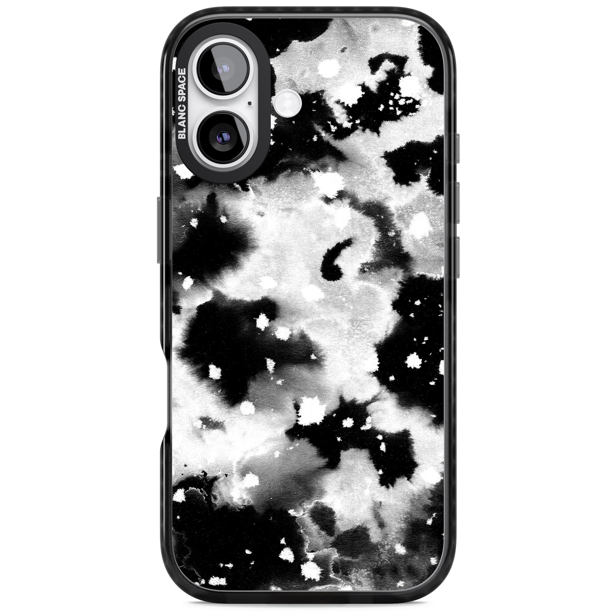 Acid Wash Ink Cloud iPhone 17 Impact Black Phone Case
