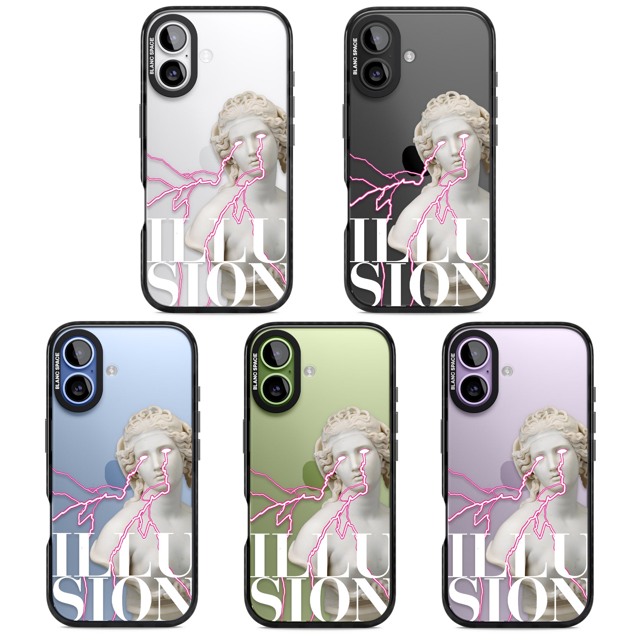 Illusion iPhone 17 Impact Black Phone Case APT Impact Protection