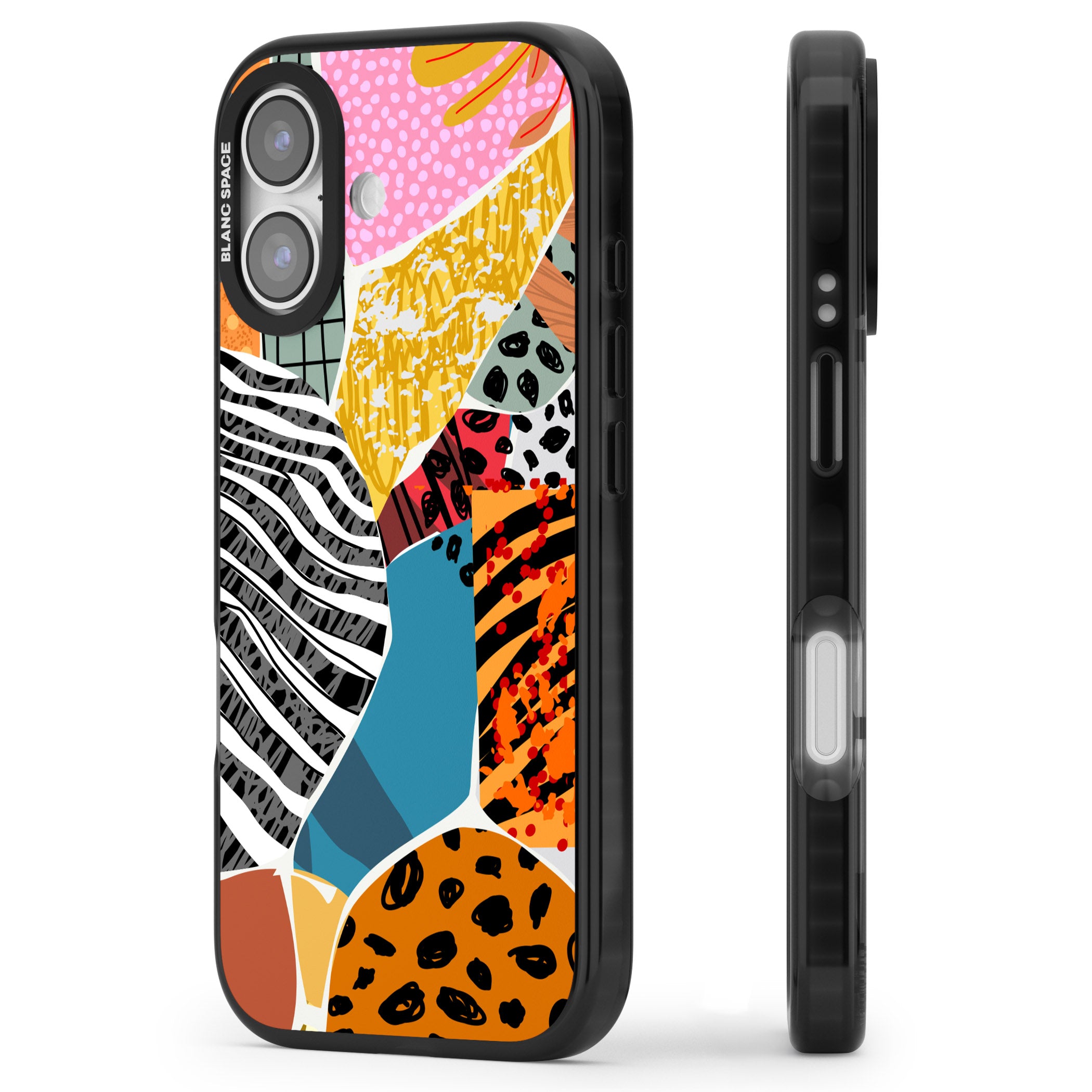 Print Passion iPhone 17 Impact Black Phone Case Side Profile