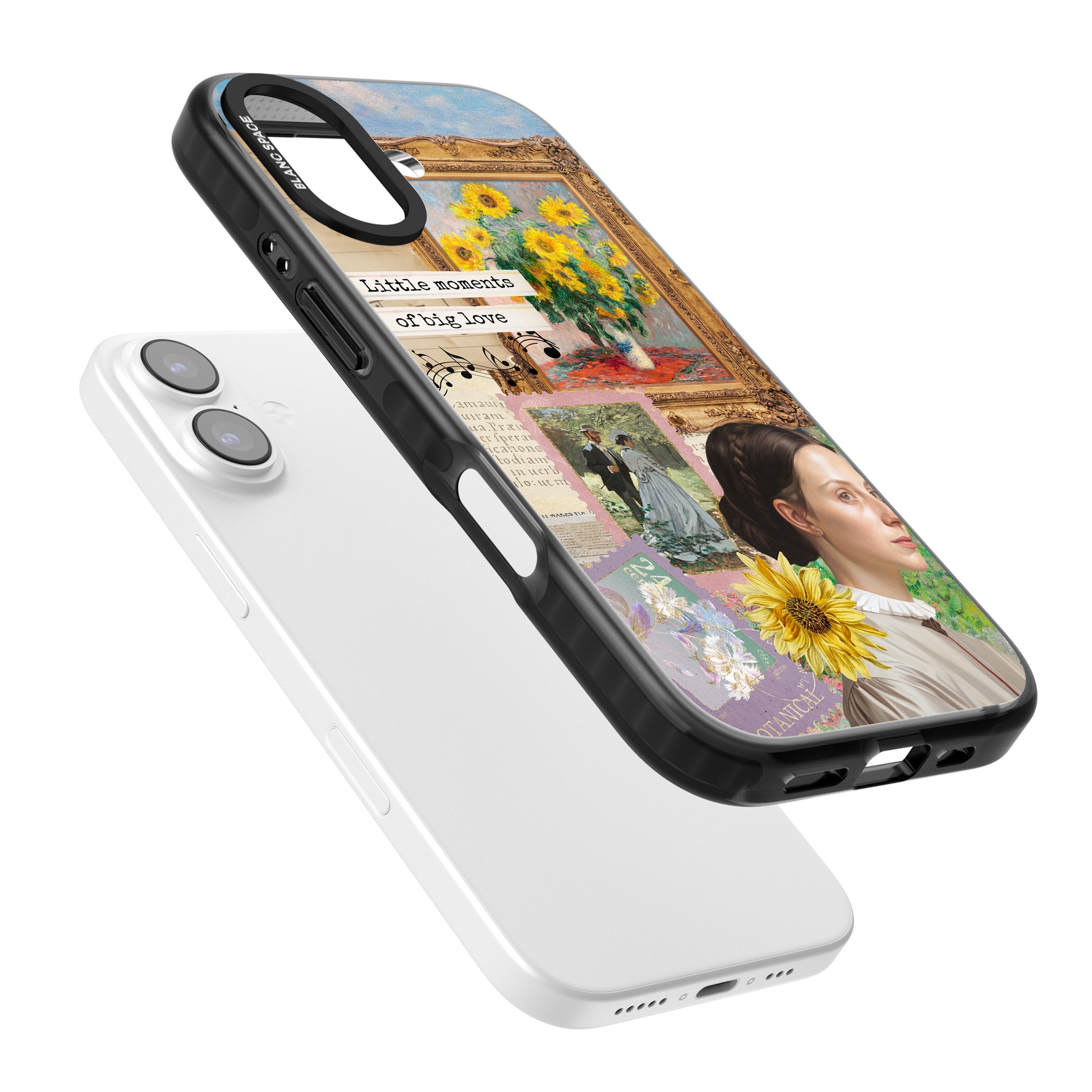 Monet 'Little Moments' Collage iPhone 17 Impact Black Phone Case Colours