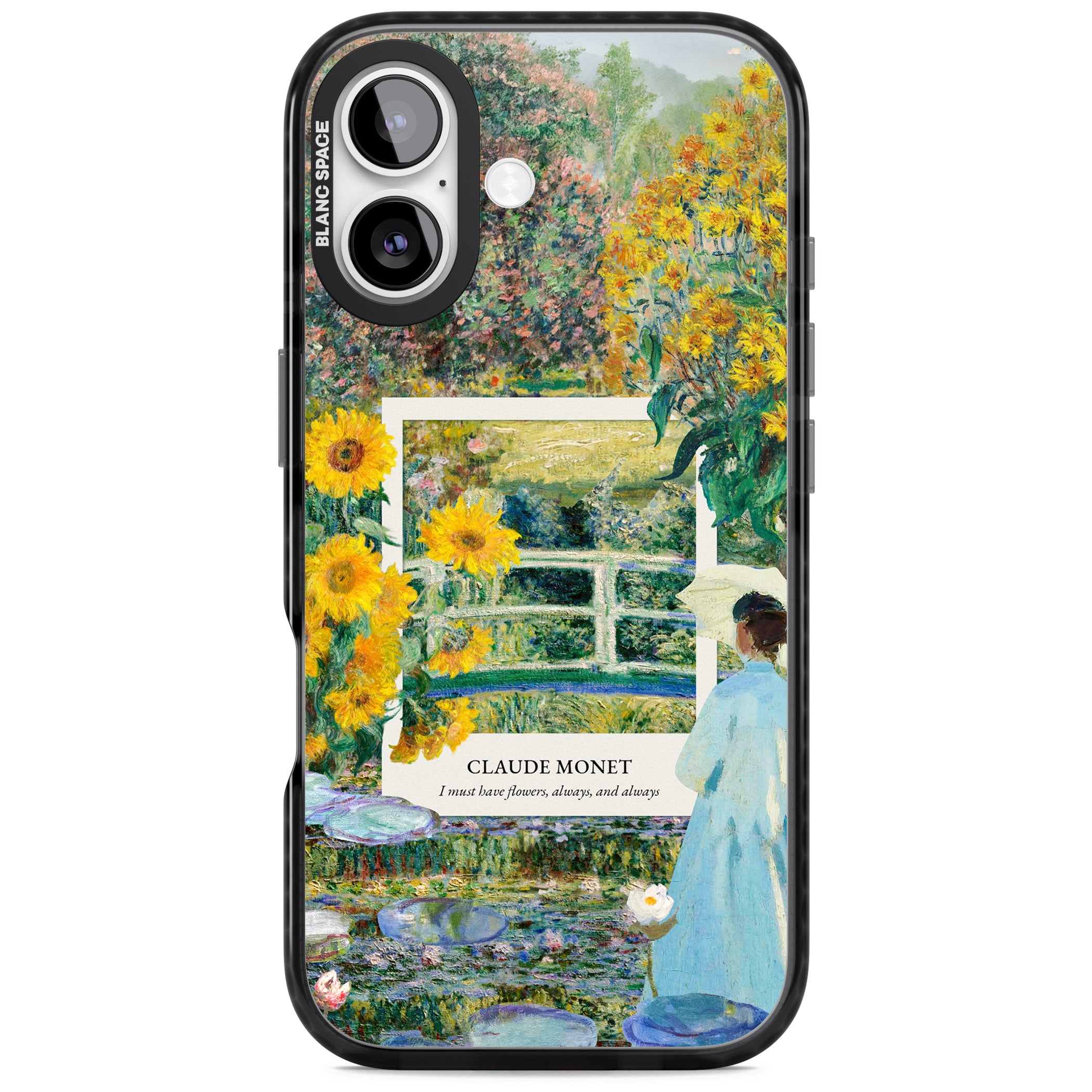 Monet Garden Bridge iPhone 17 Impact Black Phone Case