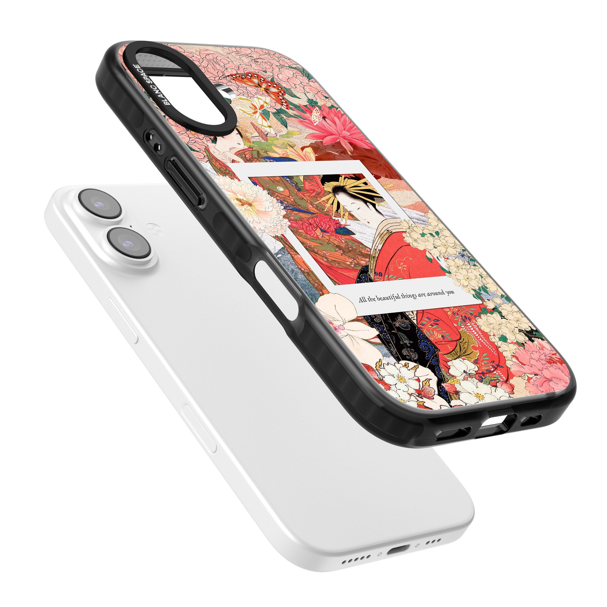 Woodblock Geisha iPhone 17 Impact Black Phone Case Colours